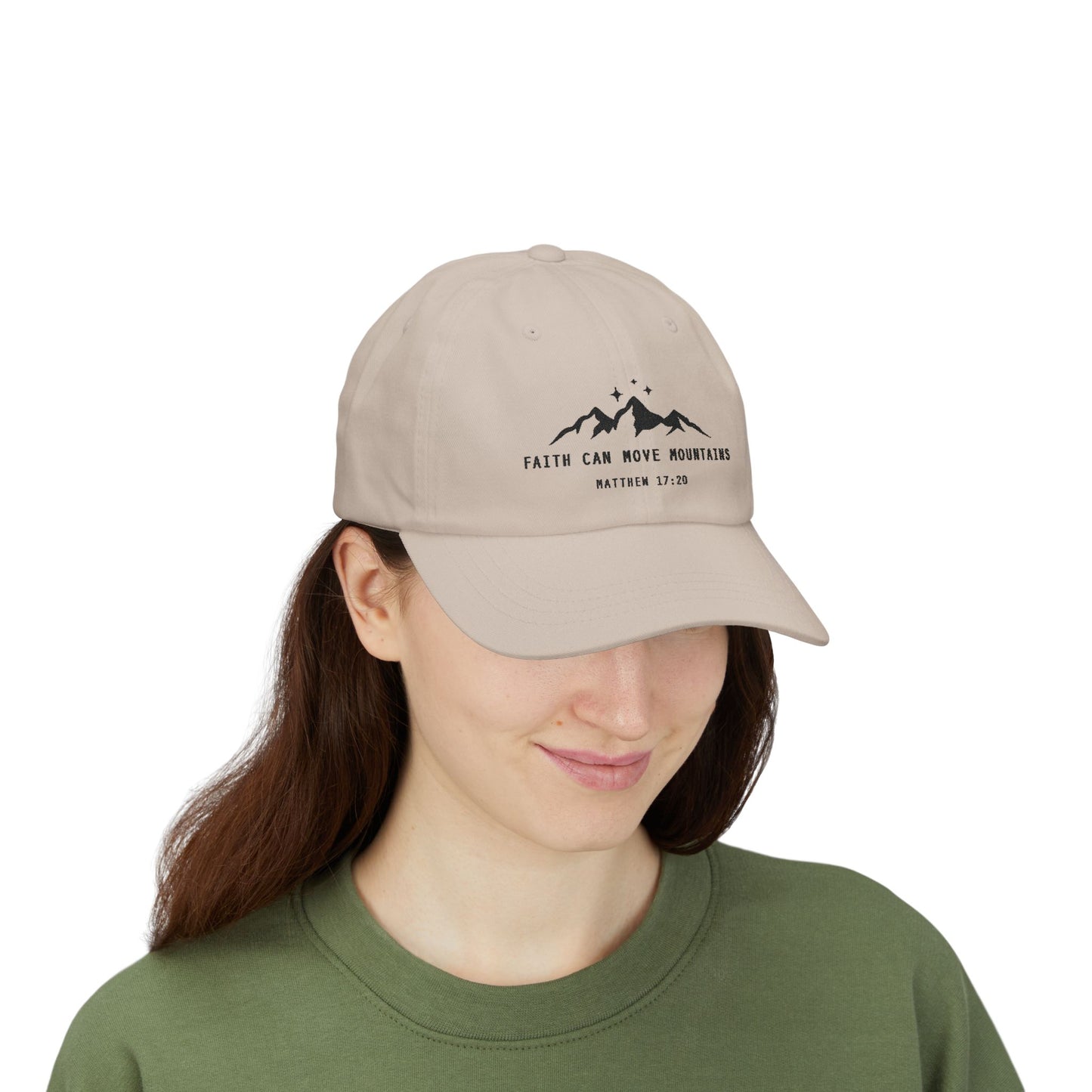 Faith Can Move Mountains Embroidered Cap