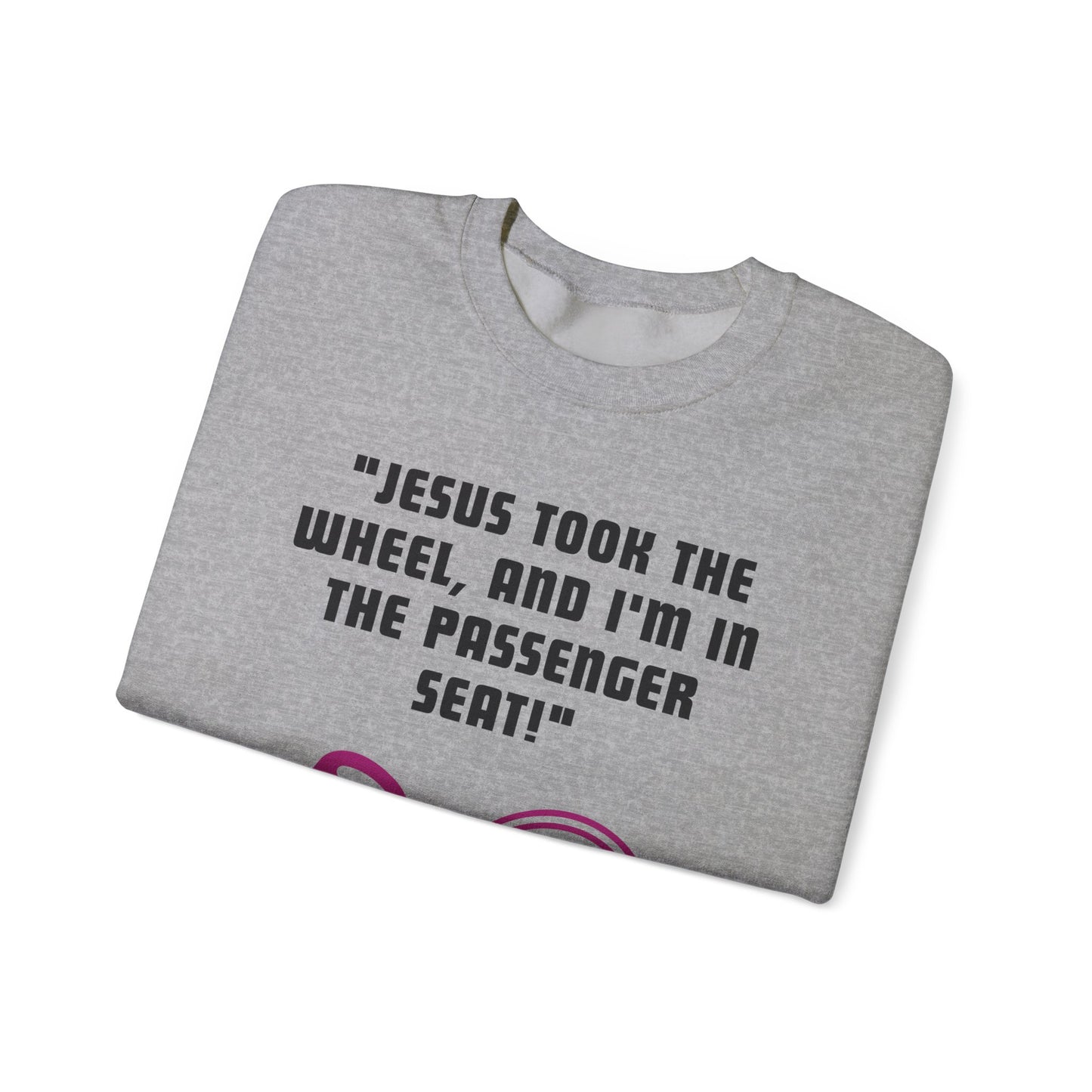 Jesus Took The Wheel Heavy Blend™ Crewneck Sweatshirt