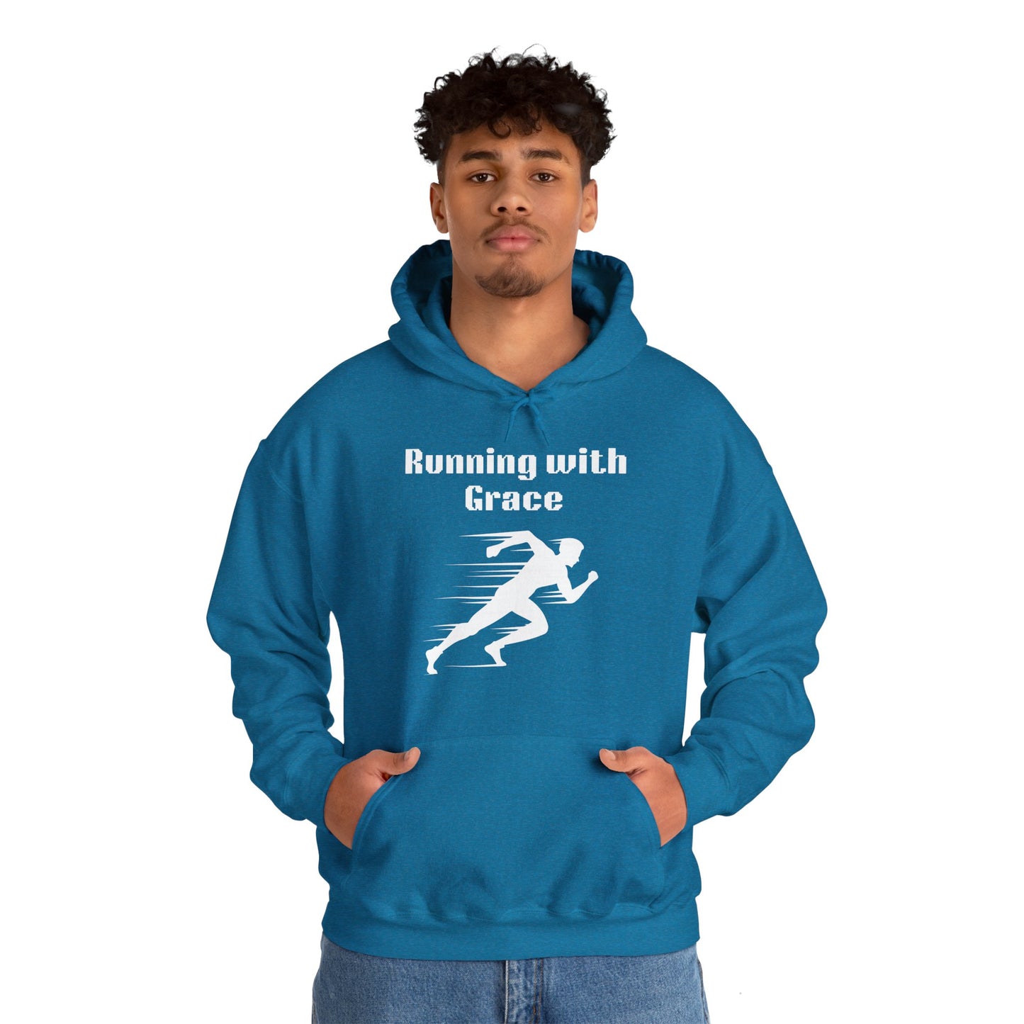 Running With Grace Heavy Blend™ Hooded Sweatshirt