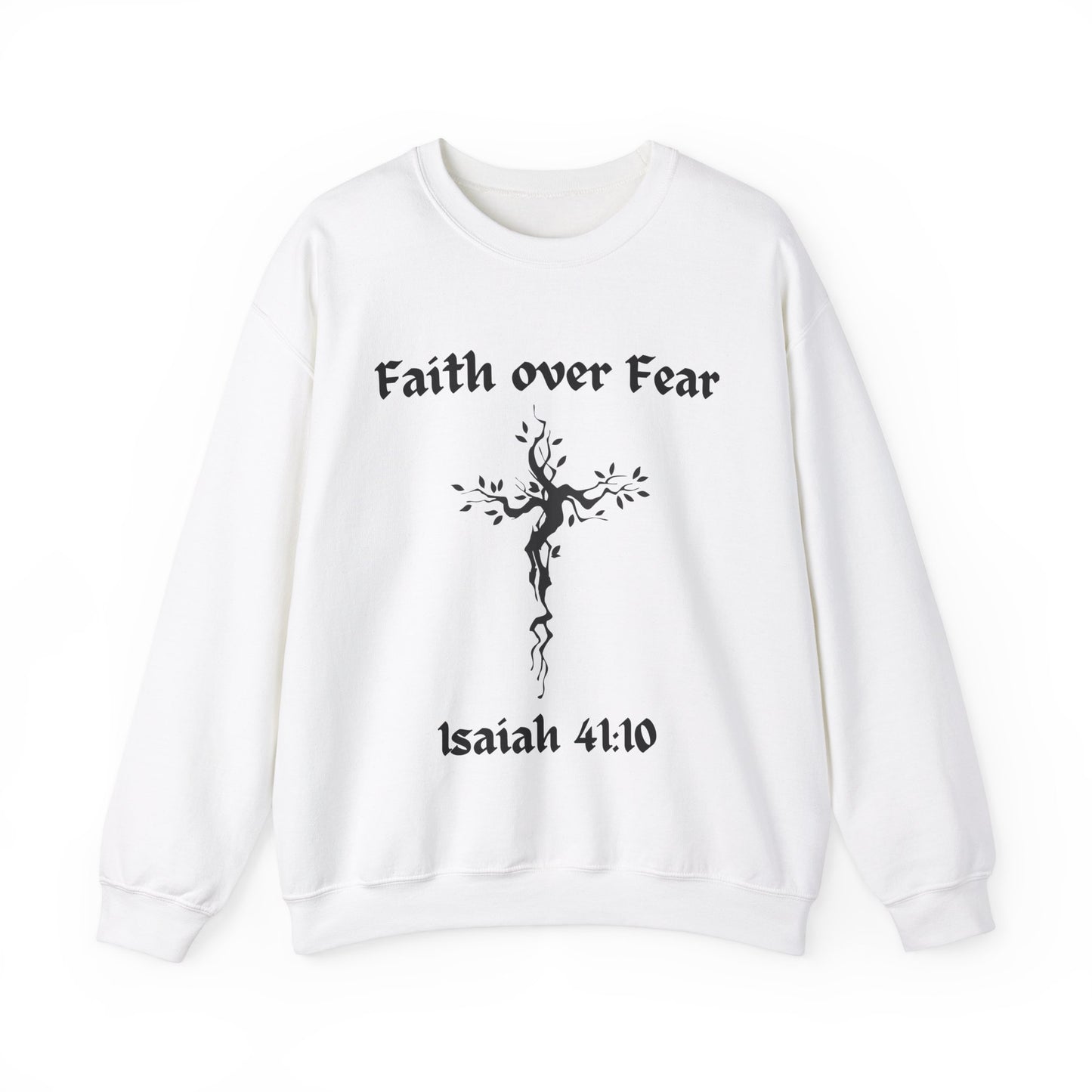 Faith over Fear Heavy Blend™ Crewneck Sweatshirt