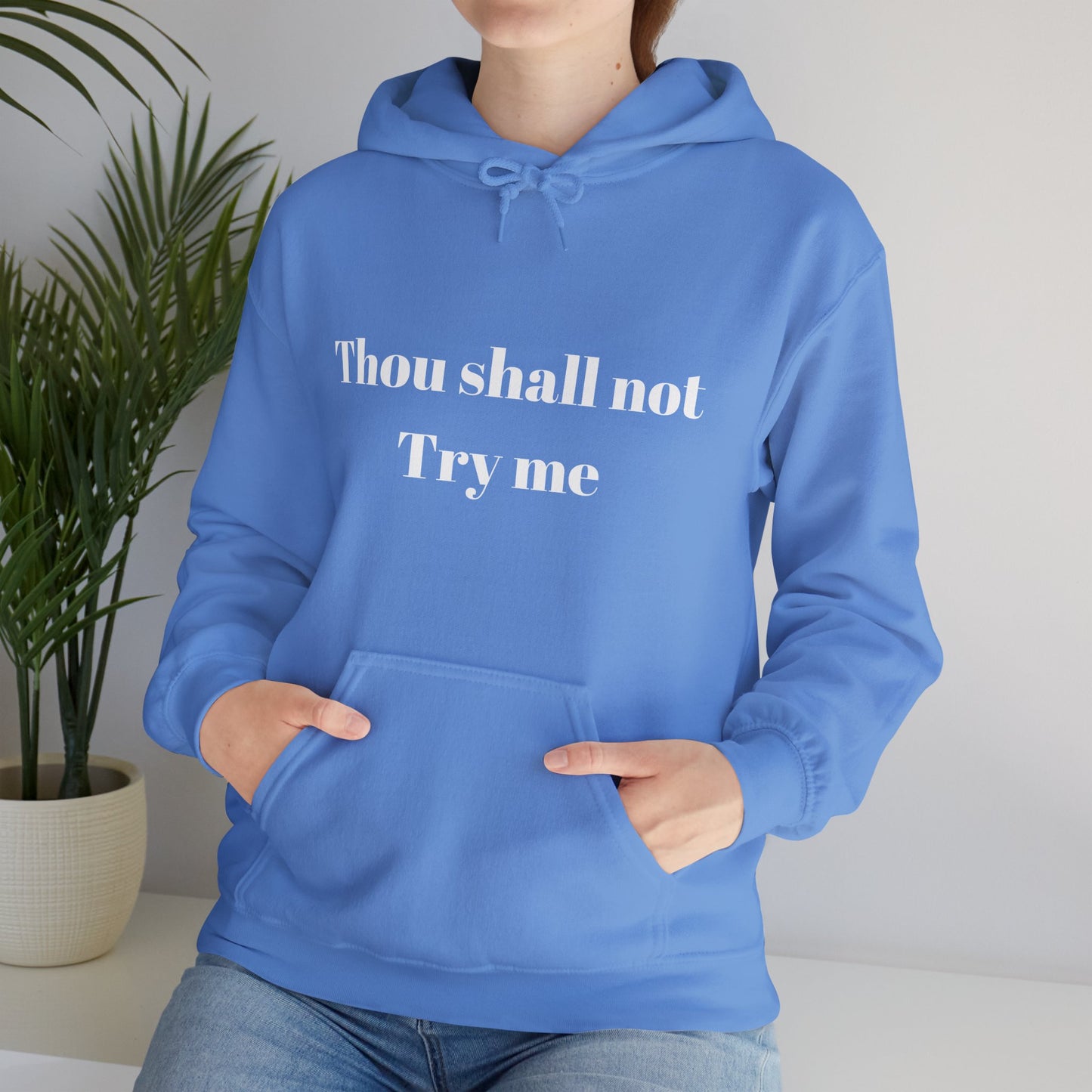 Thou Shall Not Try Me Heavy Blend™ Hooded Sweatshirt