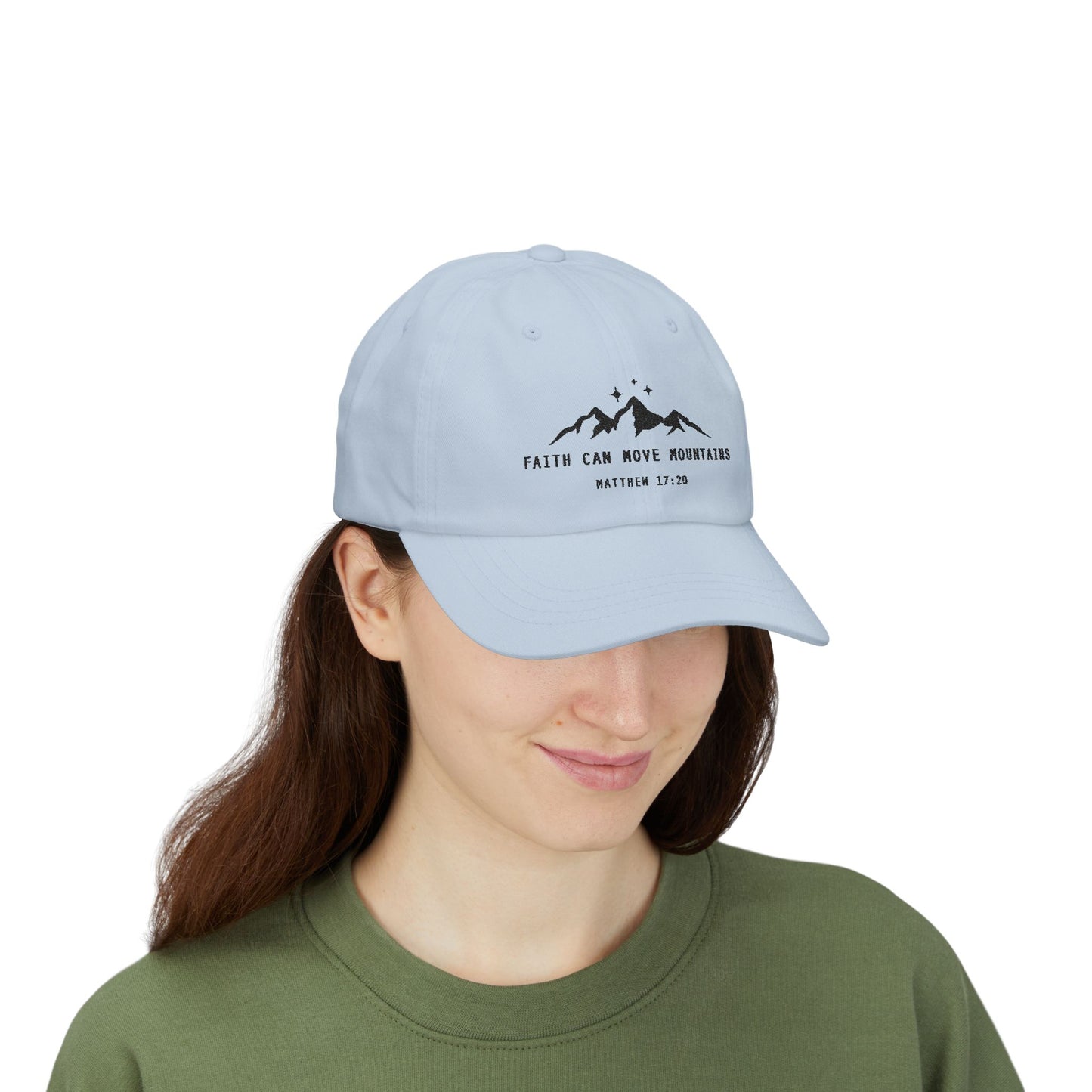 Faith Can Move Mountains Embroidered Cap