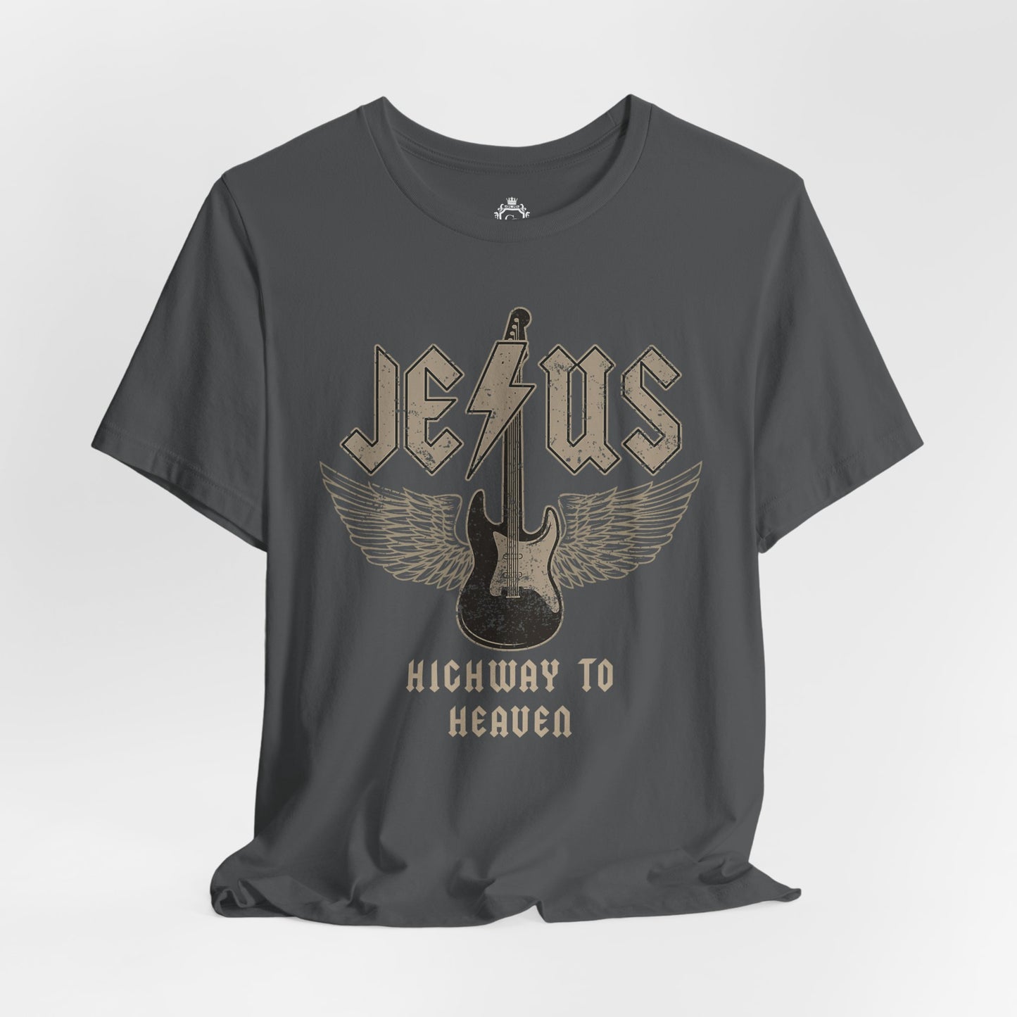 Jesus Highway To Heaven Jersey Short Sleeve Tee