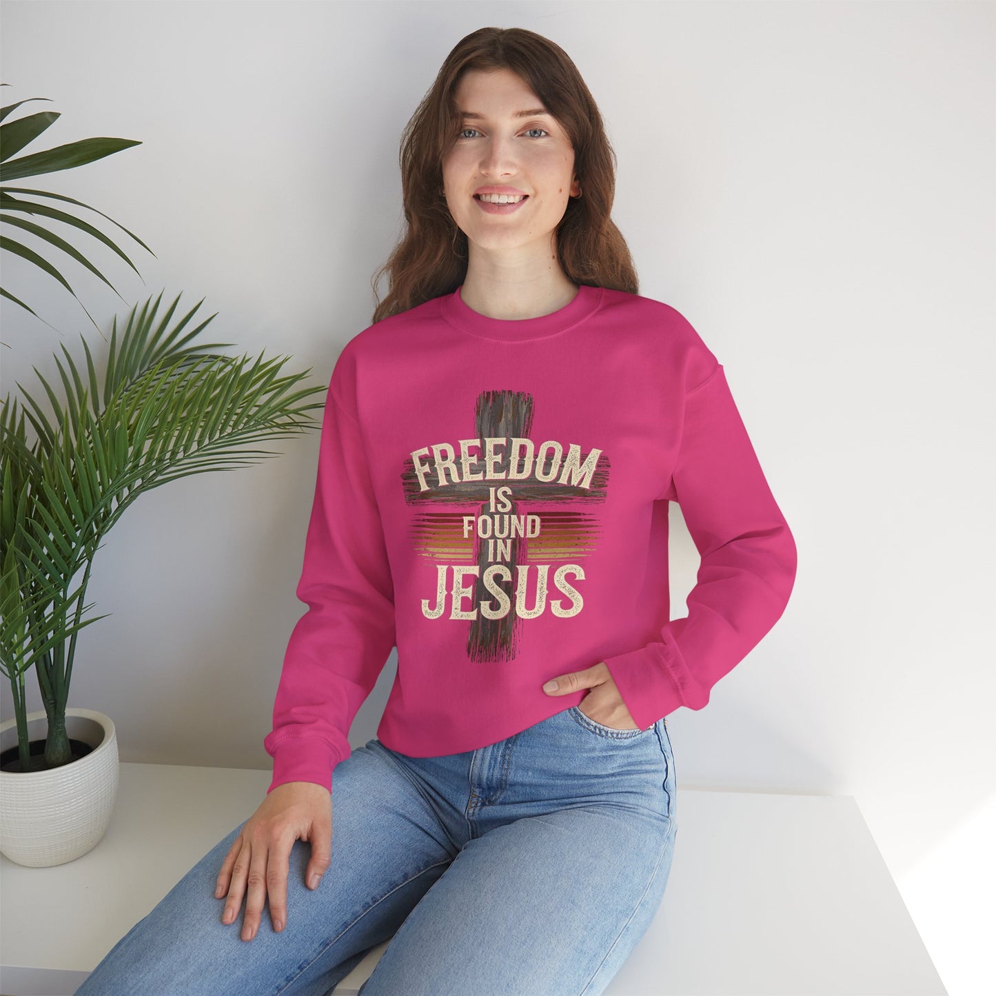 Freedom Is Found In Jesus Women Sweatshirt
