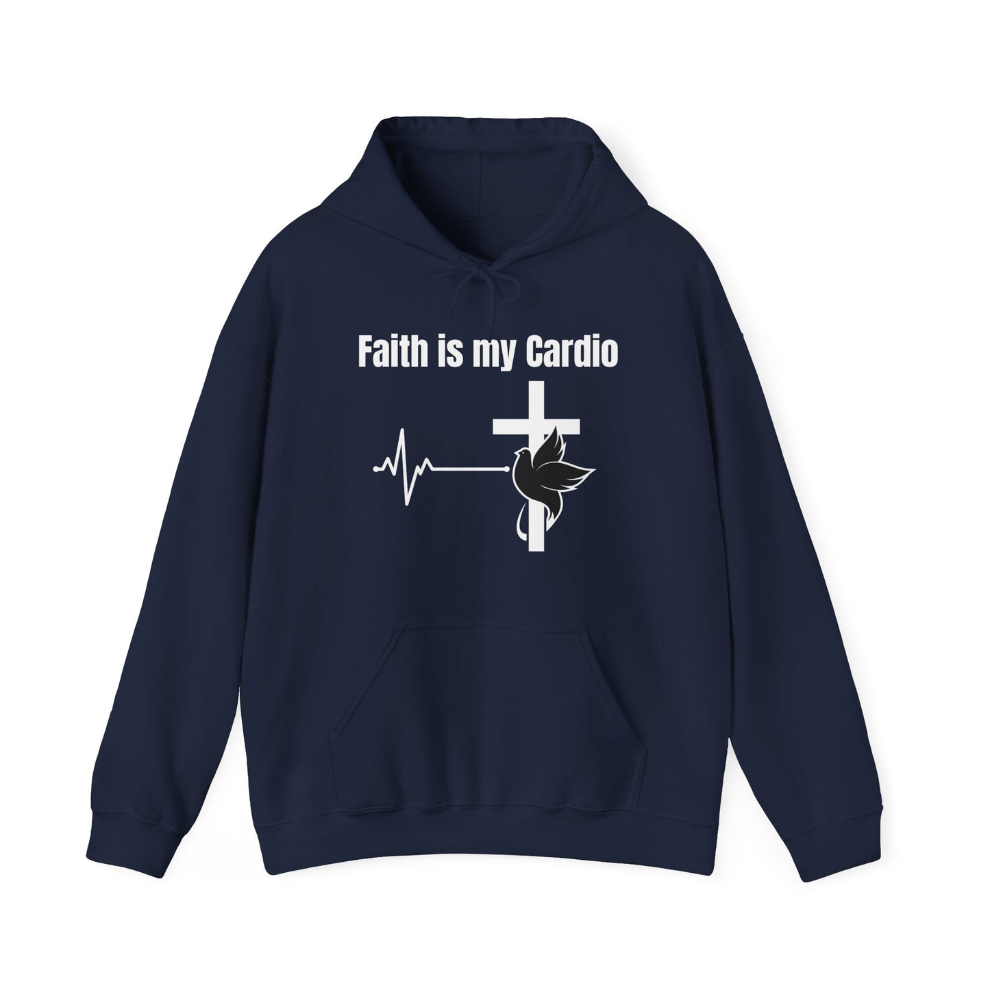 Faith Is My Cardio Heavy Blend™ Hooded Sweatshirt