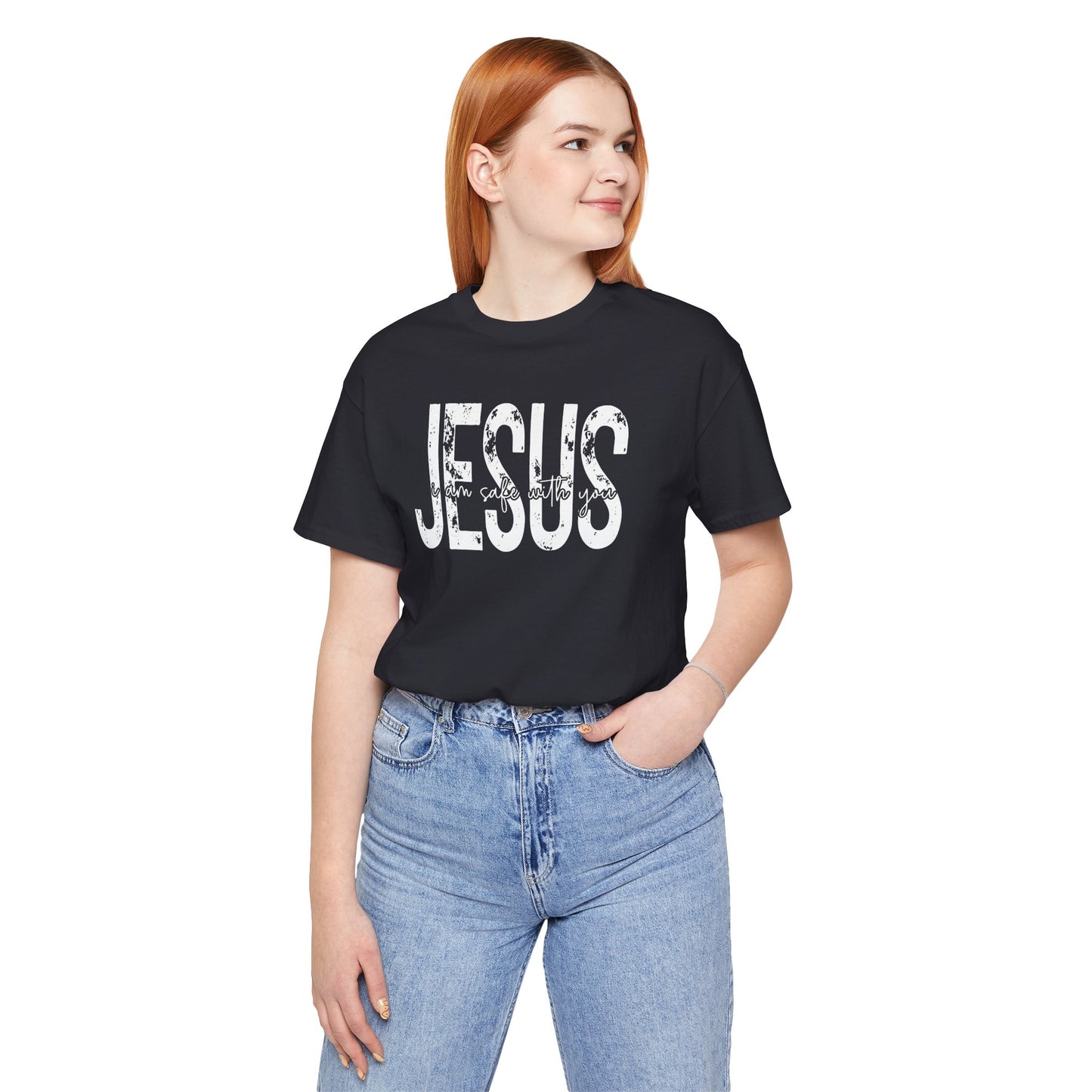 Jesus I am Safe With You Jersey Short Sleeve Tee