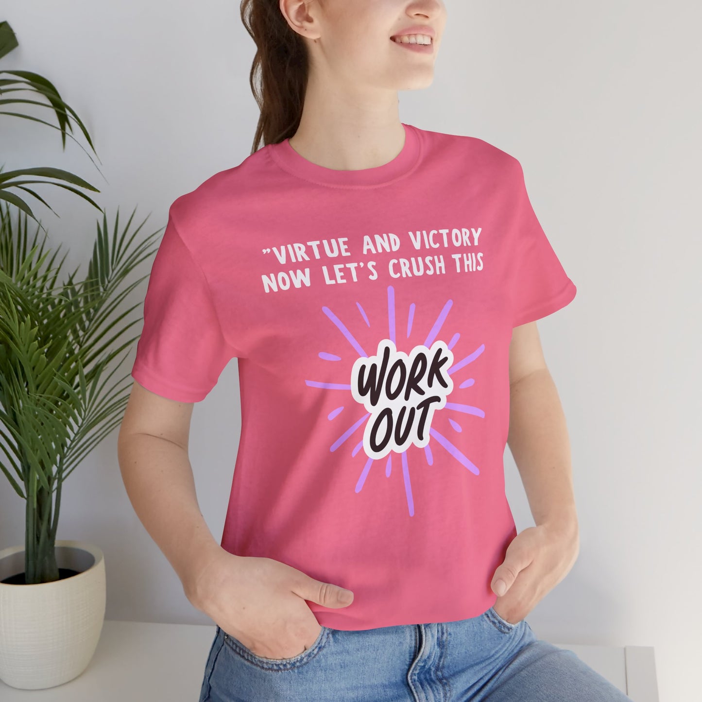 Virtue And Victory Workout Jersey Short Sleeve Tee