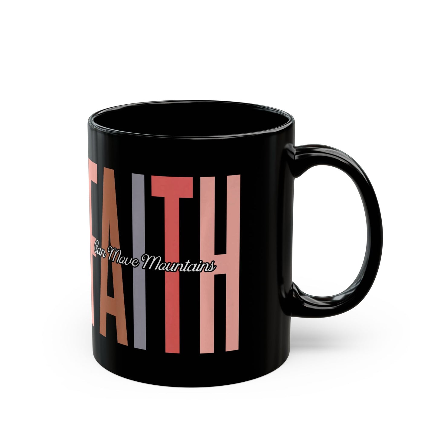 Faith Over Fear Black Mug (11oz, 15oz)