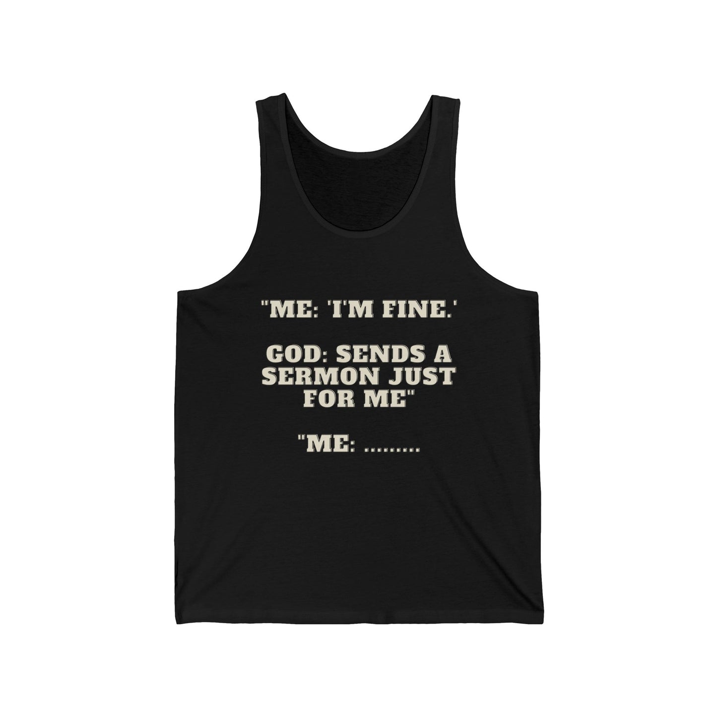 Sermon Just For Me Jersey Tank