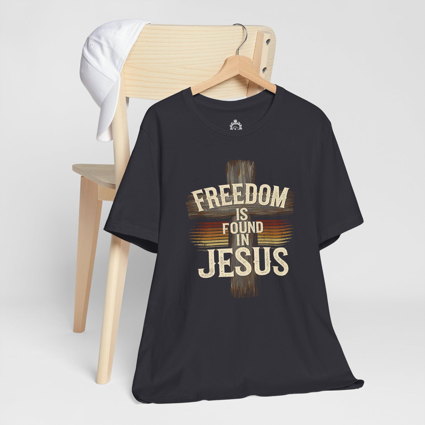 Freedom in found in Jesus Jersey Short Sleeve Tee