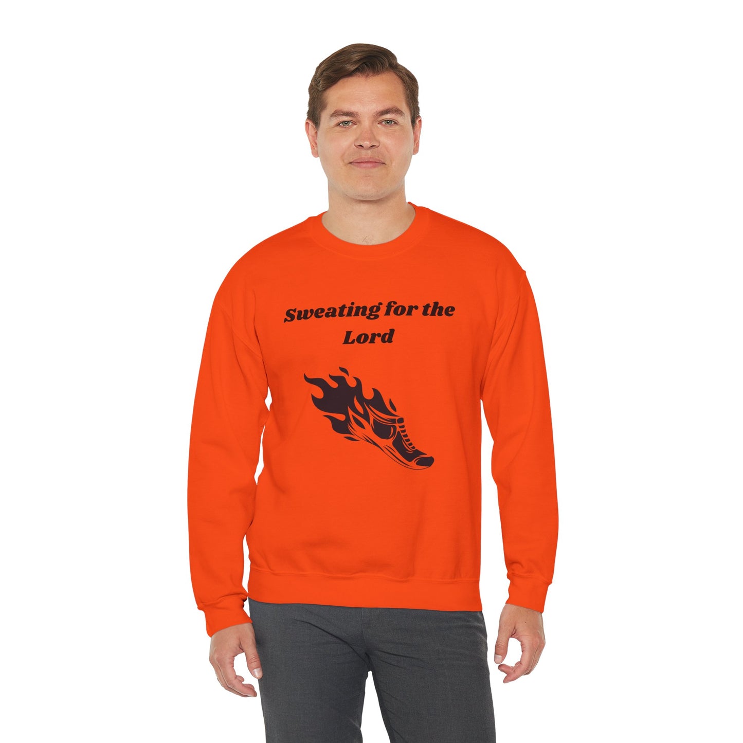 Sweating For The Lord Heavy Blend™ Crewneck Sweatshirt