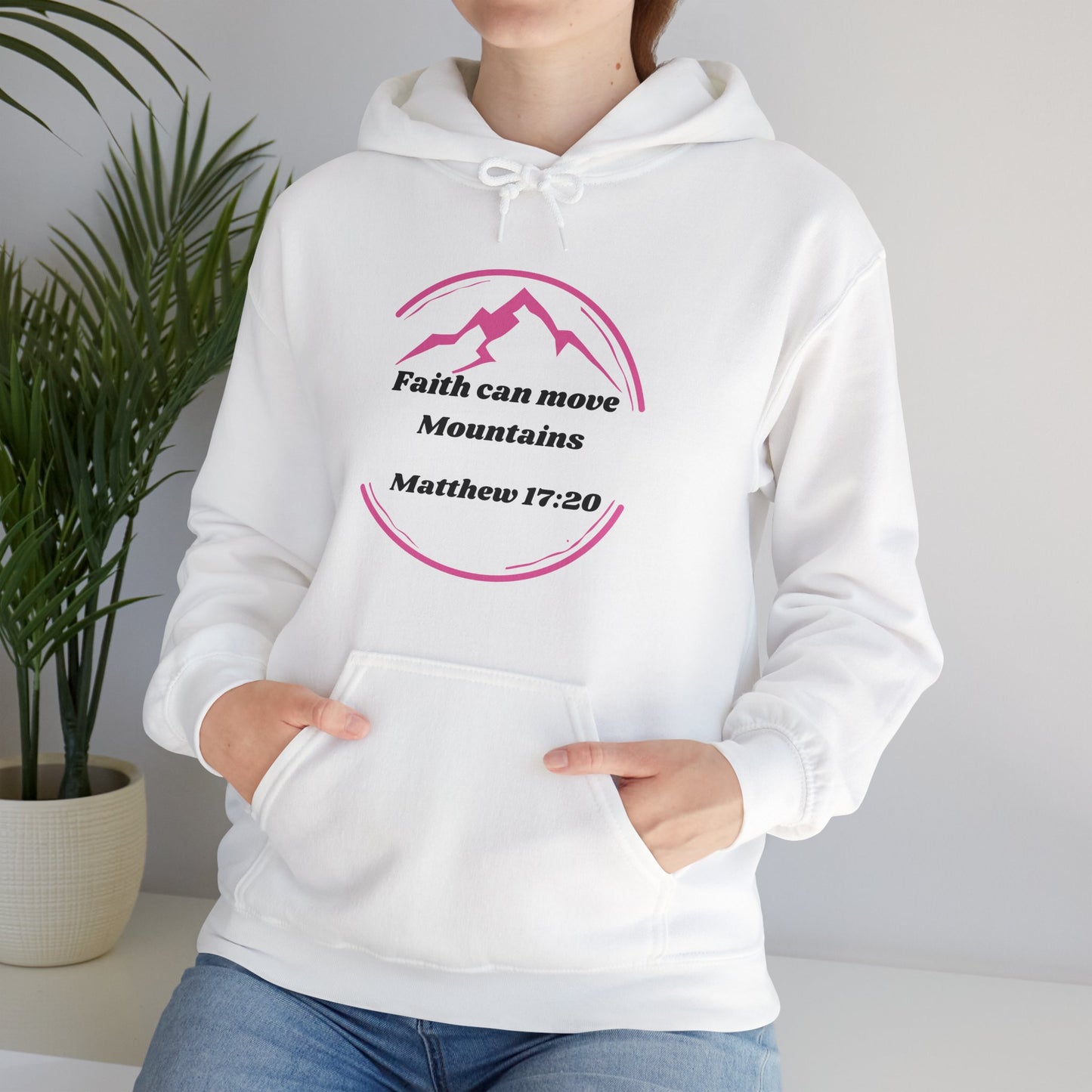 Faith Can Move Mountains Heavy Blend™ Hooded Sweatshirt