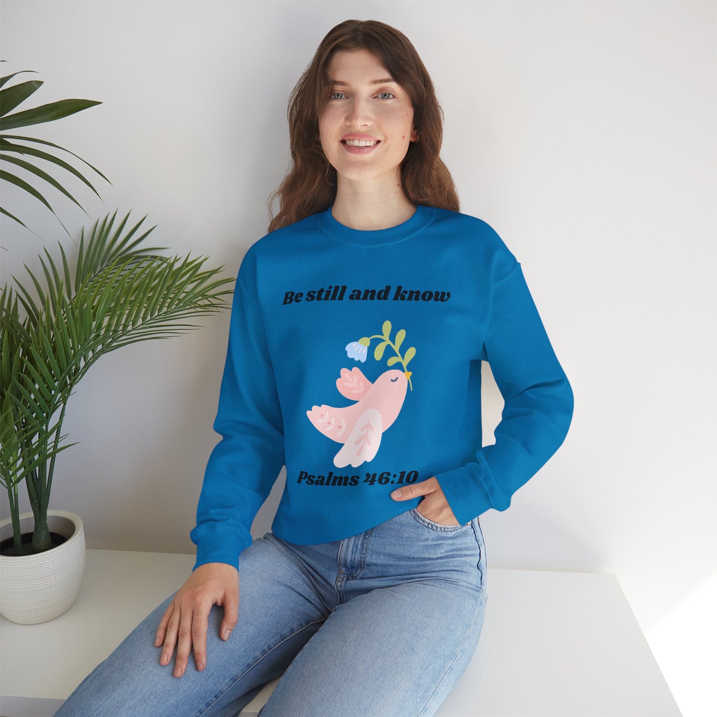 Be Still And Know Heavy Blend™ Crewneck Sweatshirt