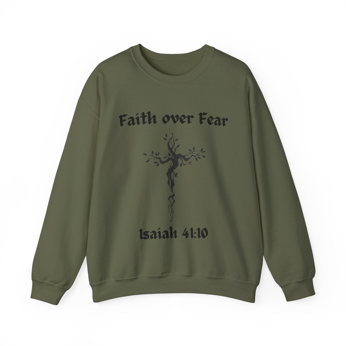 Faith over Fear Heavy Blend™ Crewneck Sweatshirt