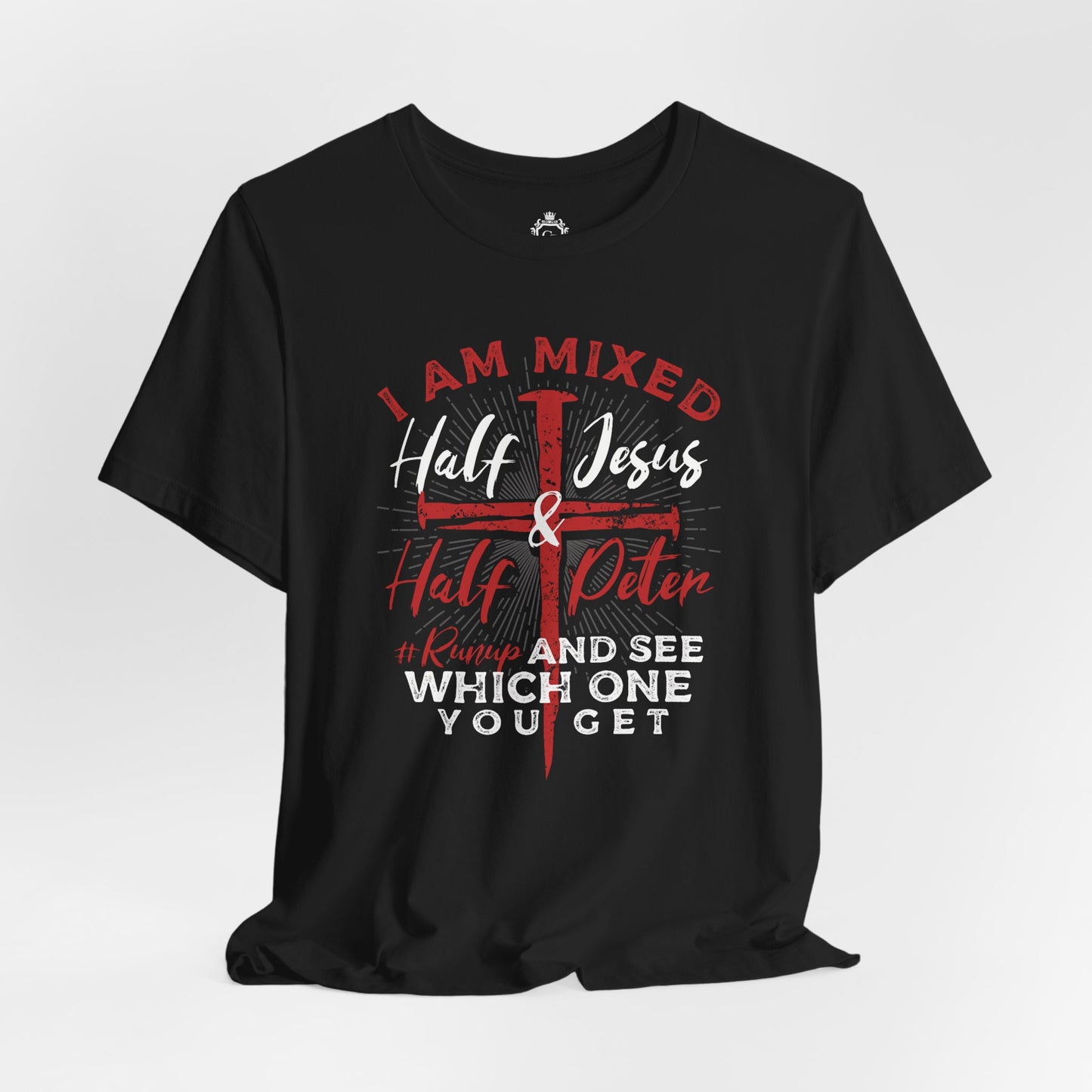 Half Jesus Half Peter Jersey Short Sleeve Tee