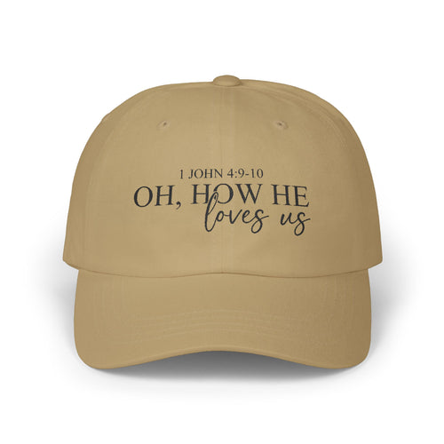 How He Loves Us Embroidered Cap