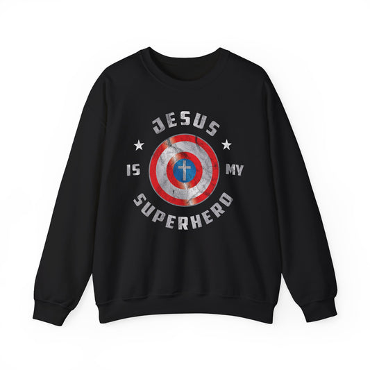 Men's Sweatshirt - Jesus Is my Super Hero