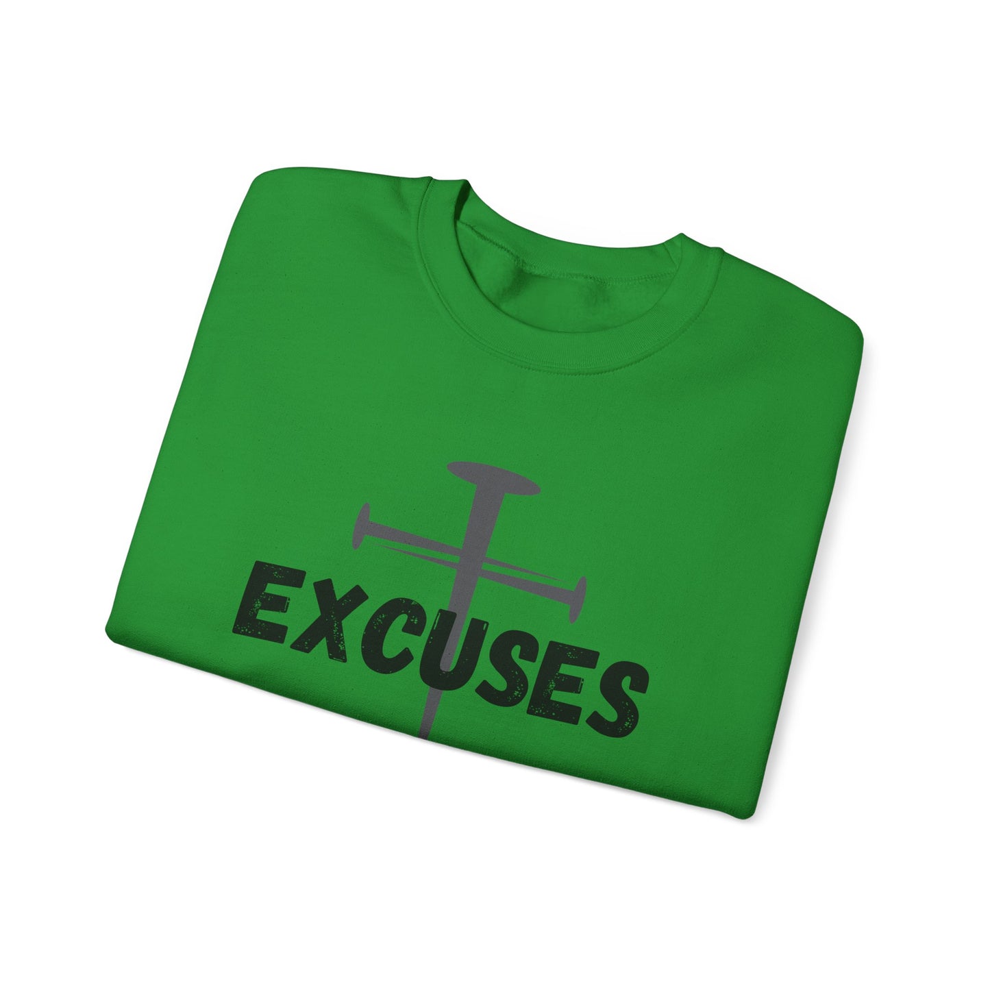 Crucified My Excuses Heavy Blend™ Crewneck Sweatshirt