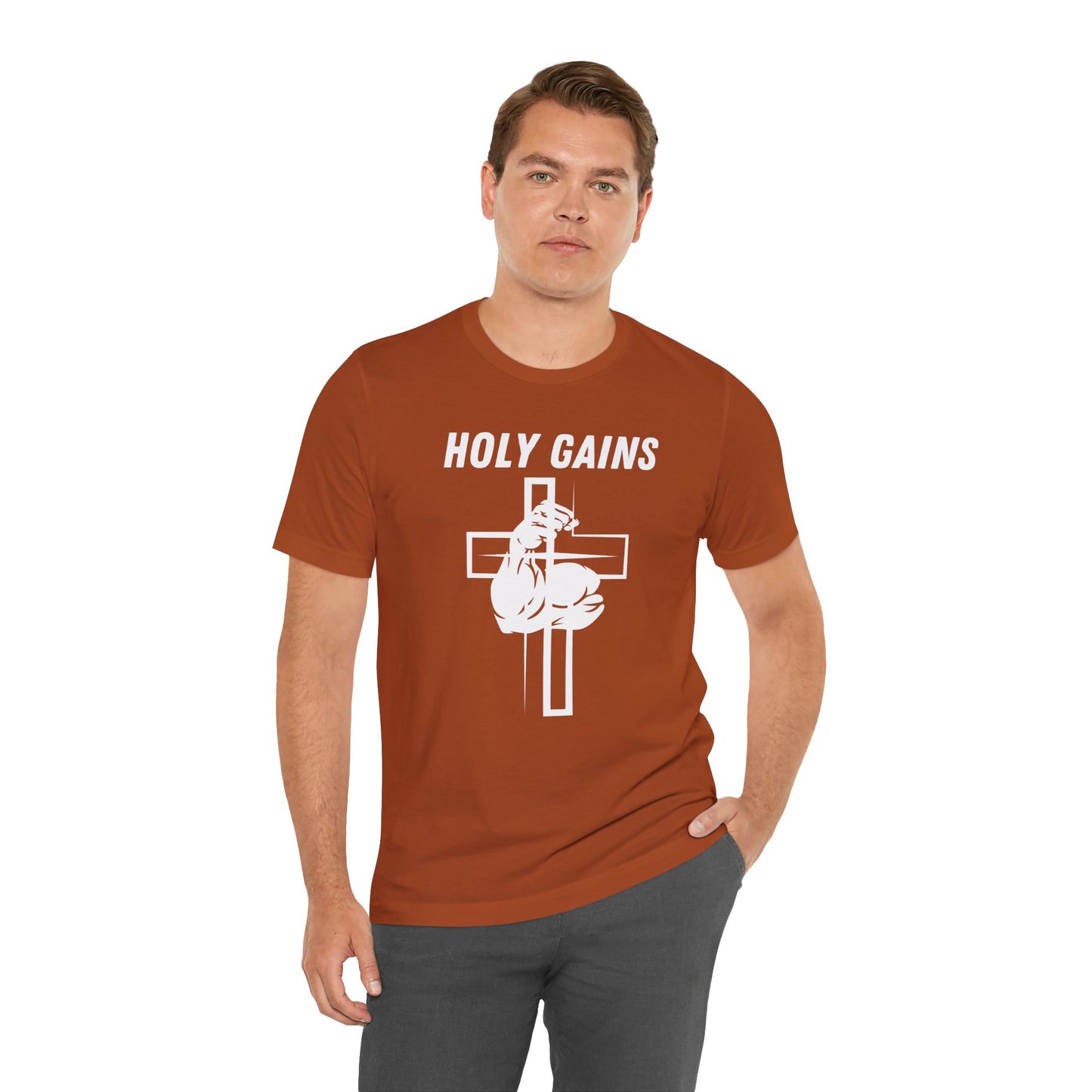 Holy Gains Jersey Short Sleeve Tee