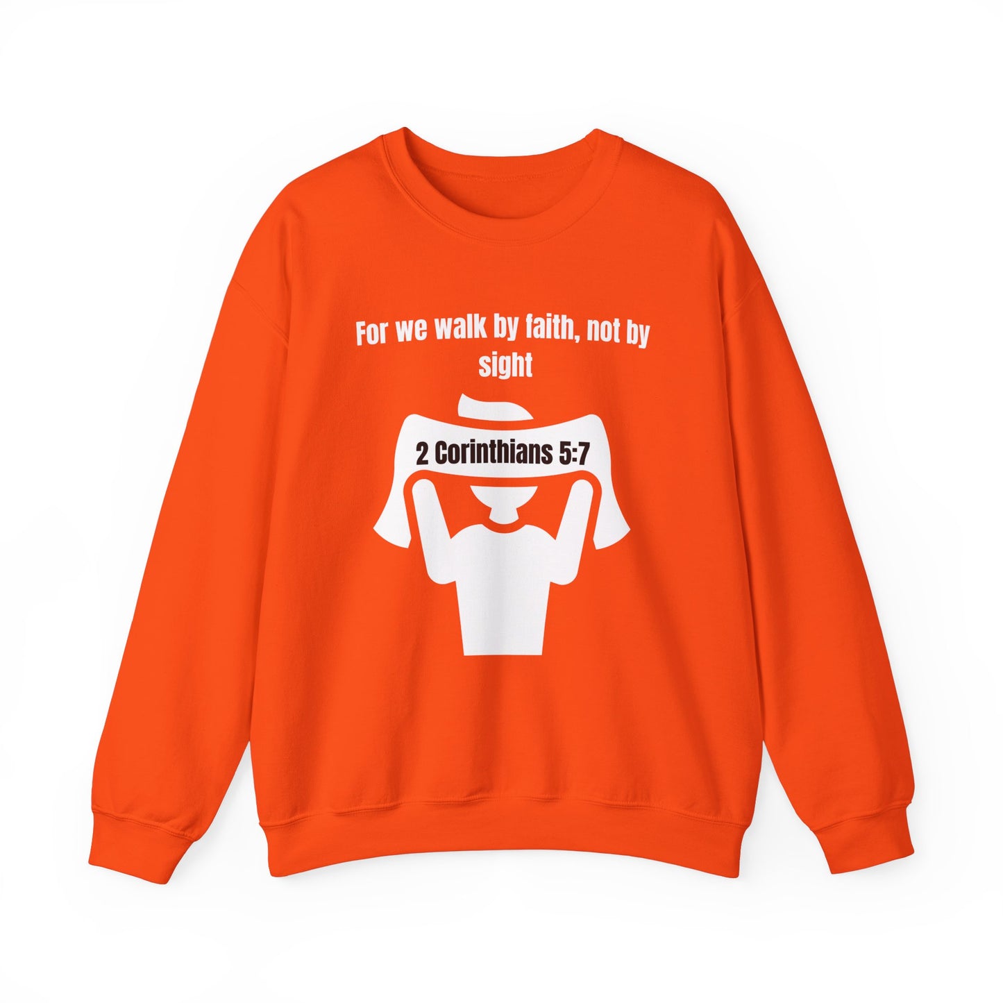 Walk by Faith Heavy Blend™ Crewneck Sweatshirt