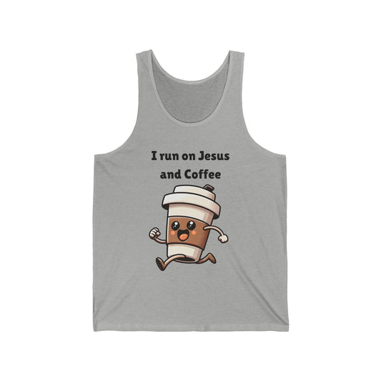 I Run On Coffee And Jesus Jersey Tank