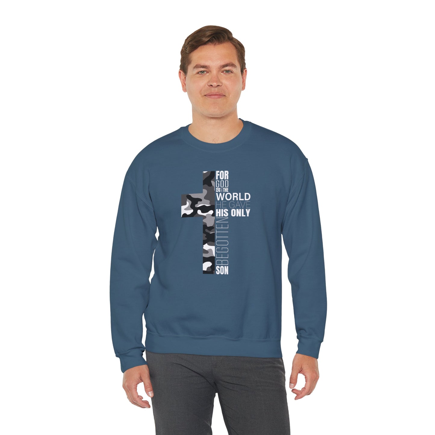 Men's Sweatshirt - For God So Loved The World