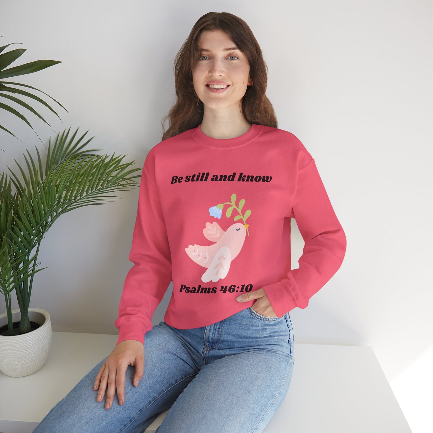 Be Still And Know Heavy Blend™ Crewneck Sweatshirt