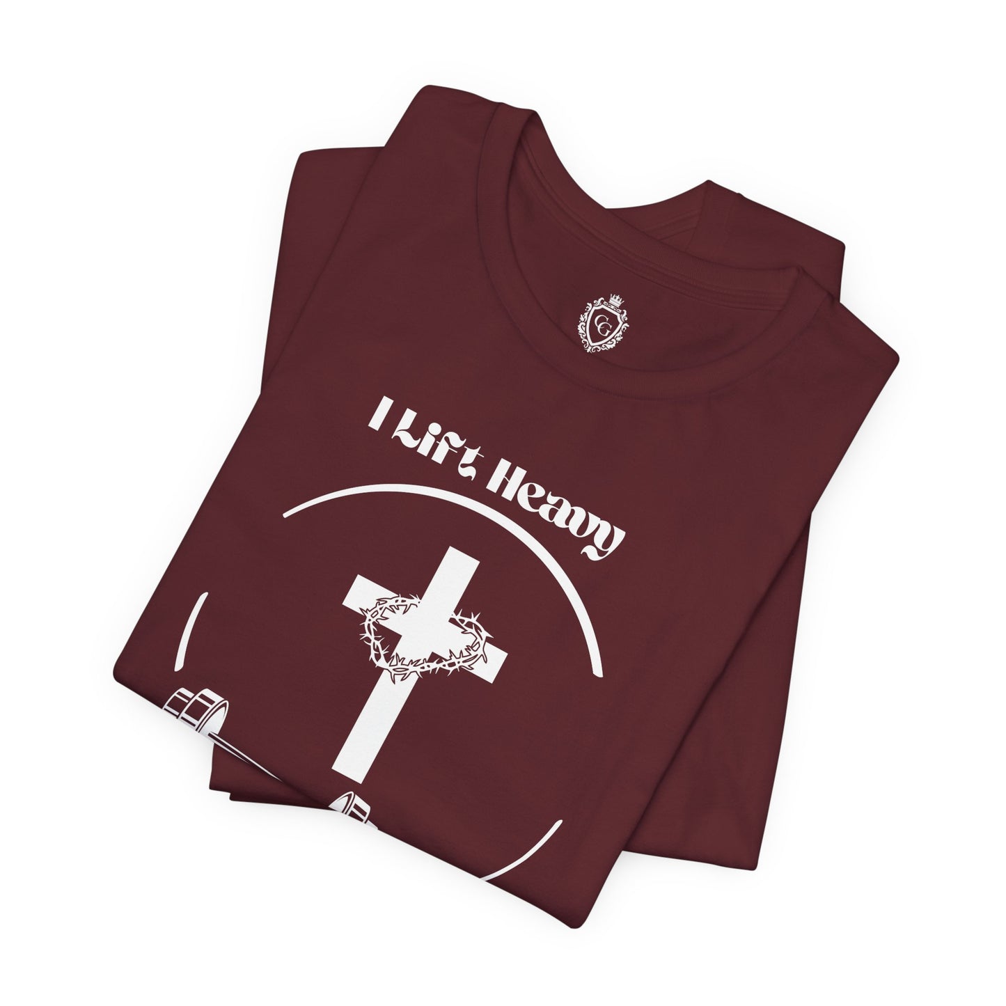 I Lift Heavy But He Lifted Heavier Jersey Short Sleeve Tee