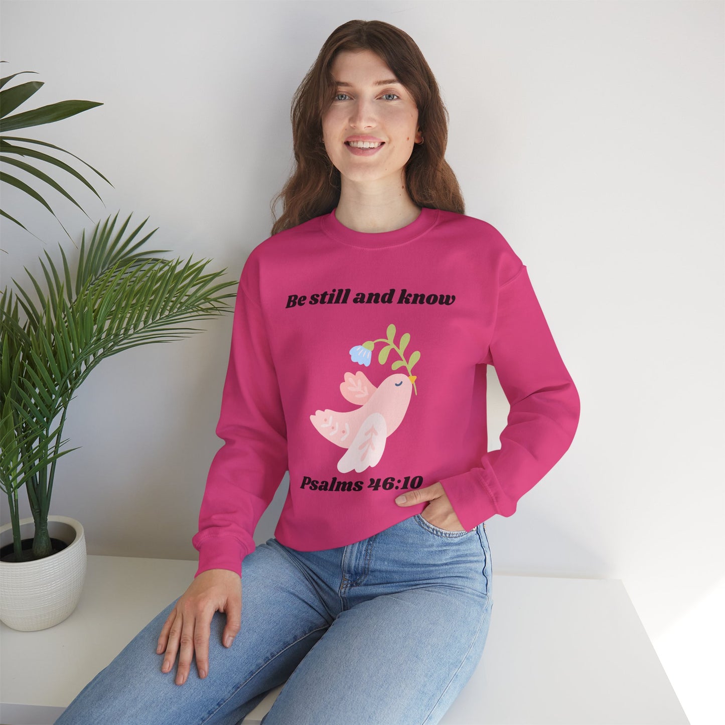 Be Still And Know Heavy Blend™ Crewneck Sweatshirt