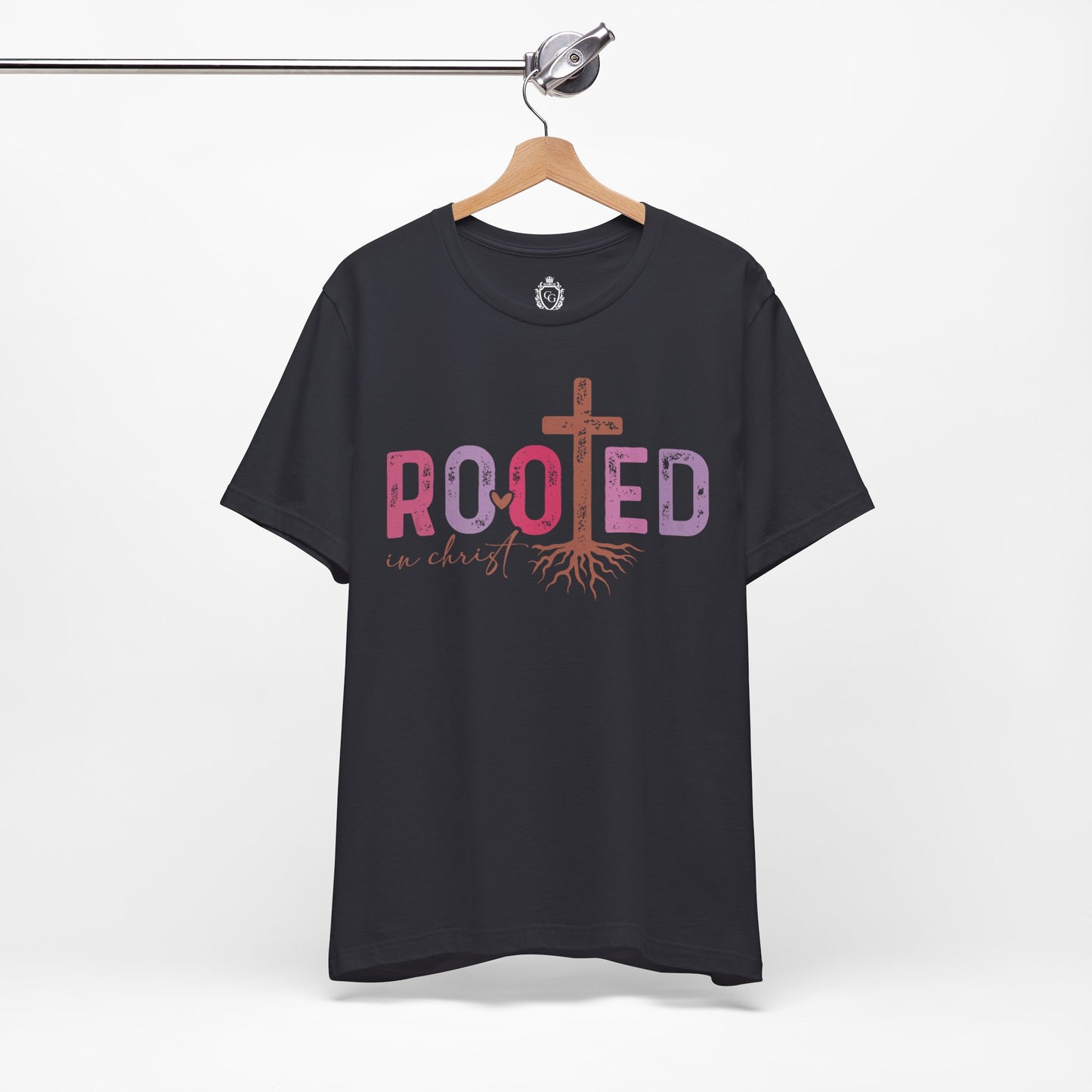 Rooted In Christ Jersey Short Sleeve Tee