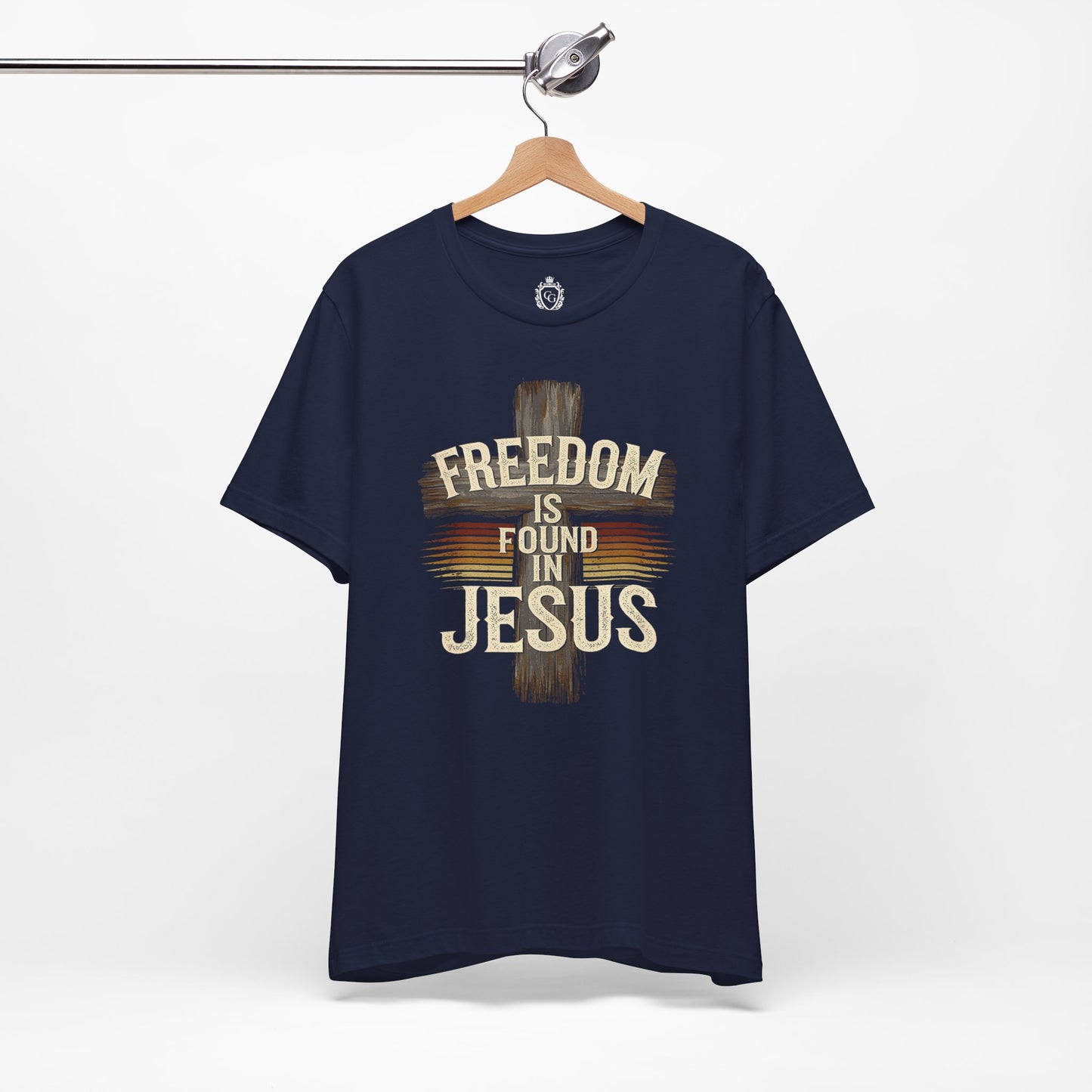Freedom in found in Jesus Jersey Short Sleeve Tee