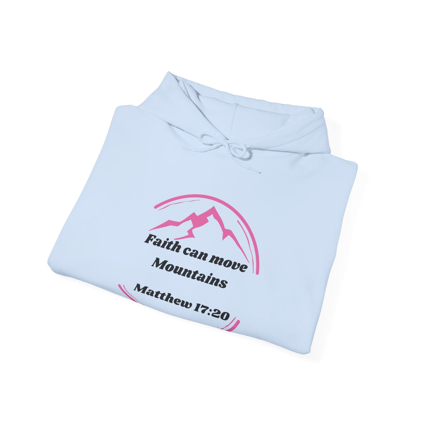 Faith Can Move Mountains Heavy Blend™ Hooded Sweatshirt