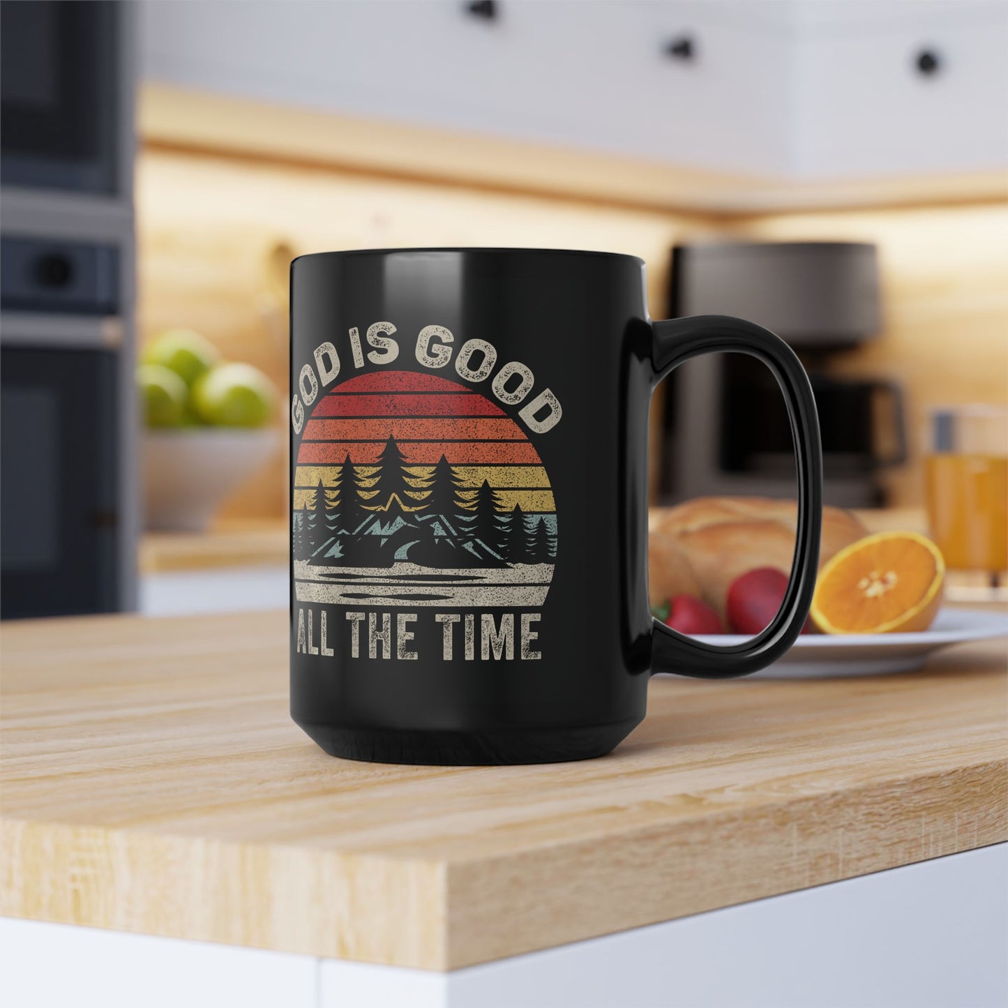 God Is Good Black Mug (11oz, 15oz)