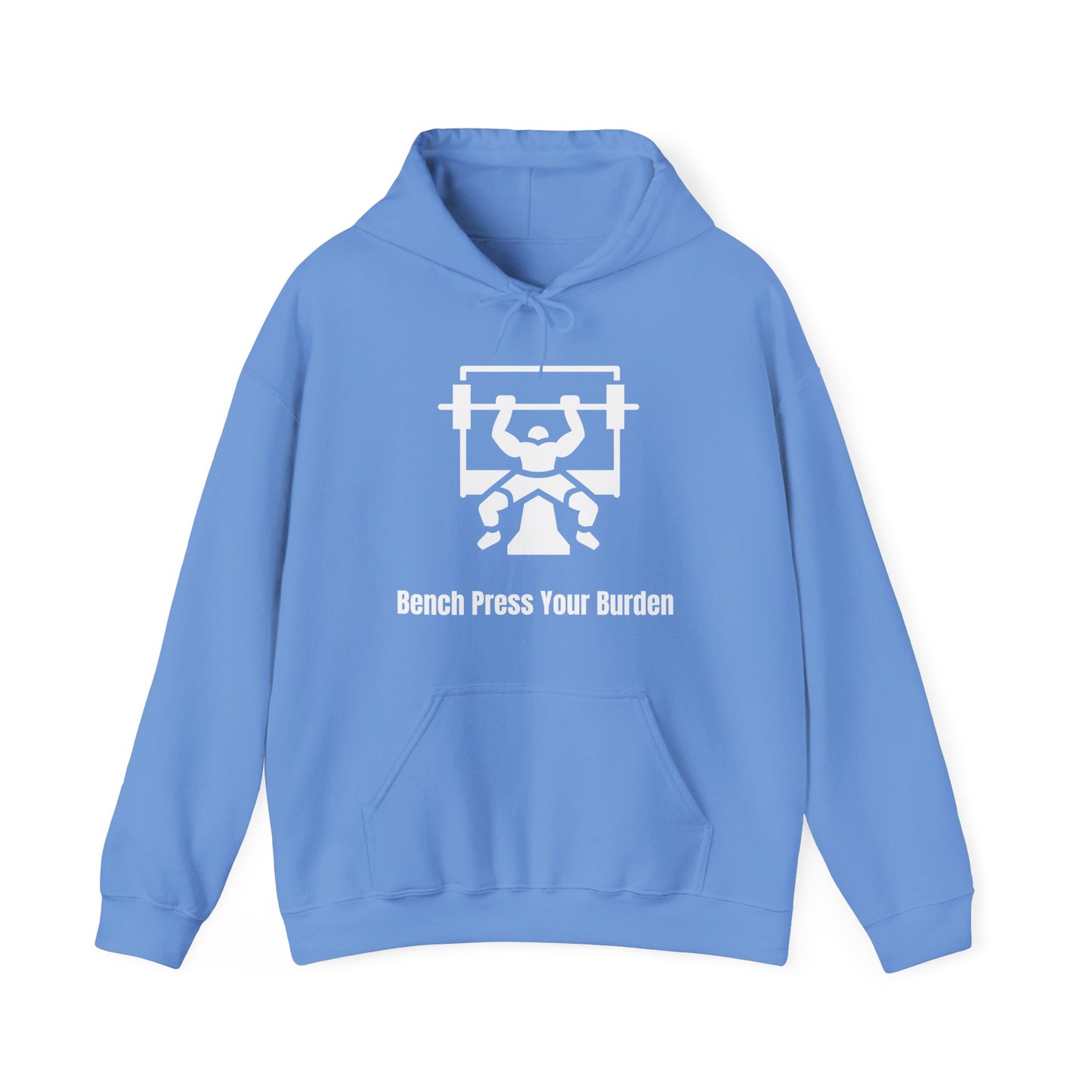 Bench Press Your Burdens Heavy Blend™ Hooded Sweatshirt