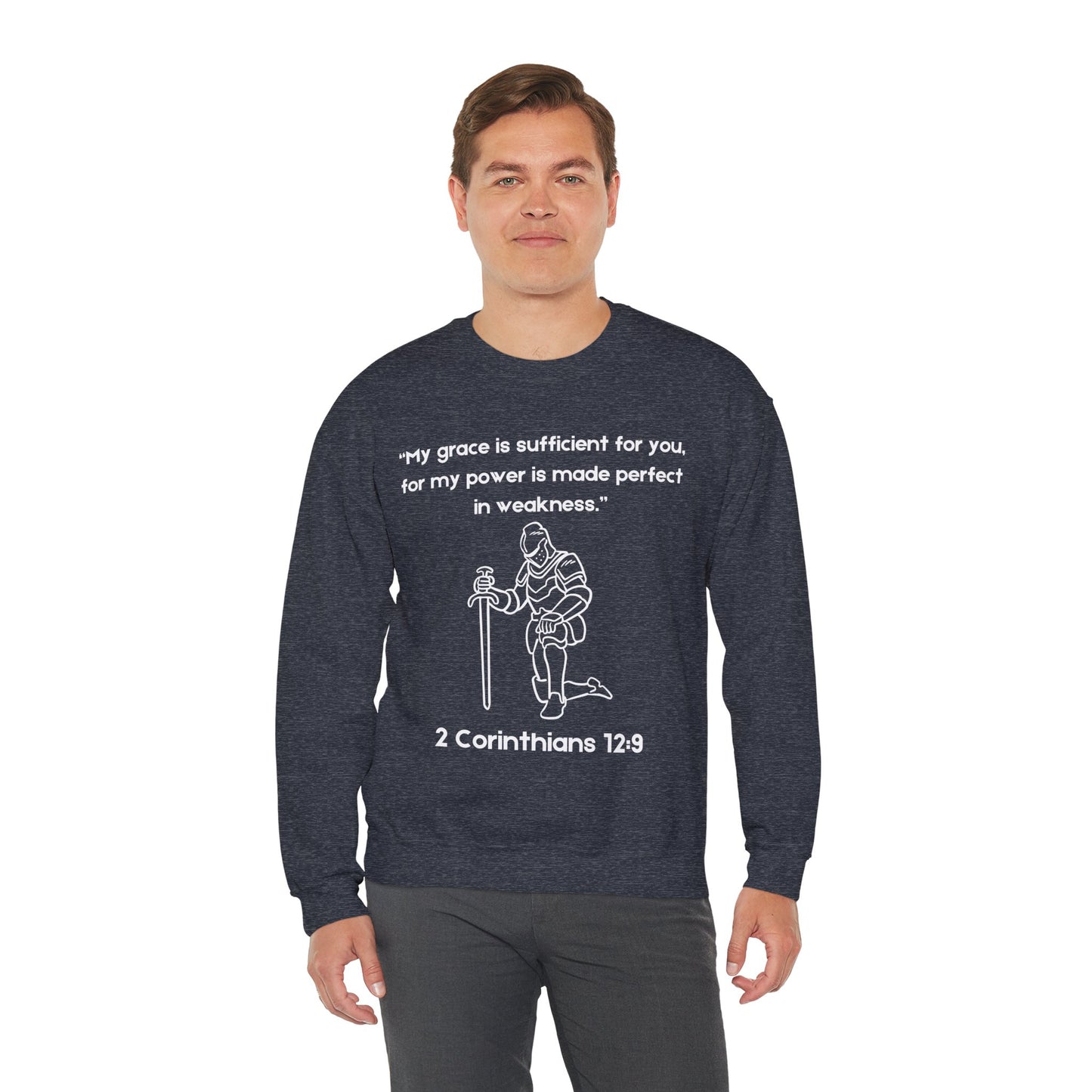 My Grace Is Sufficient Heavy Blend™ Crewneck Sweatshirt