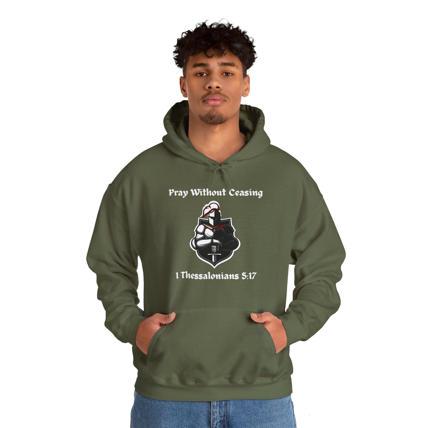 Christian Inspirational Hooded Sweatshirt - Pray Without Ceasing