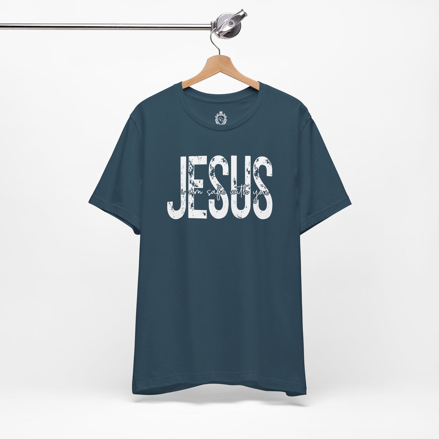Jesus I am Safe With You Jersey Short Sleeve Tee