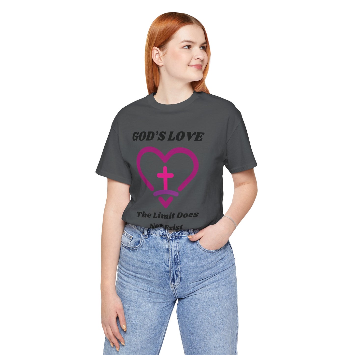 God's Love The Limit Does Not Exist Jersey Short Sleeve Tee