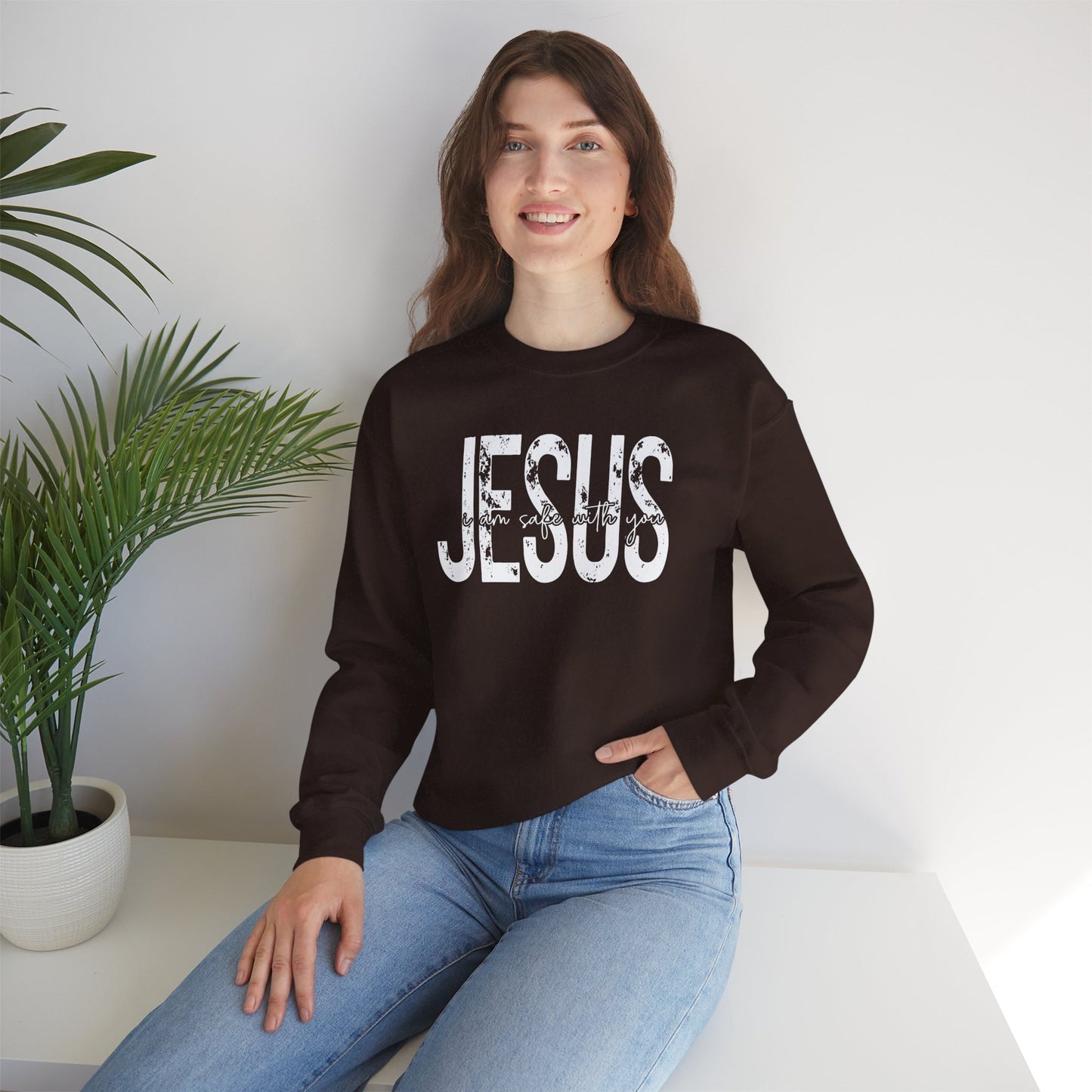 Jesus I Am Safe With You Women Sweatshirt