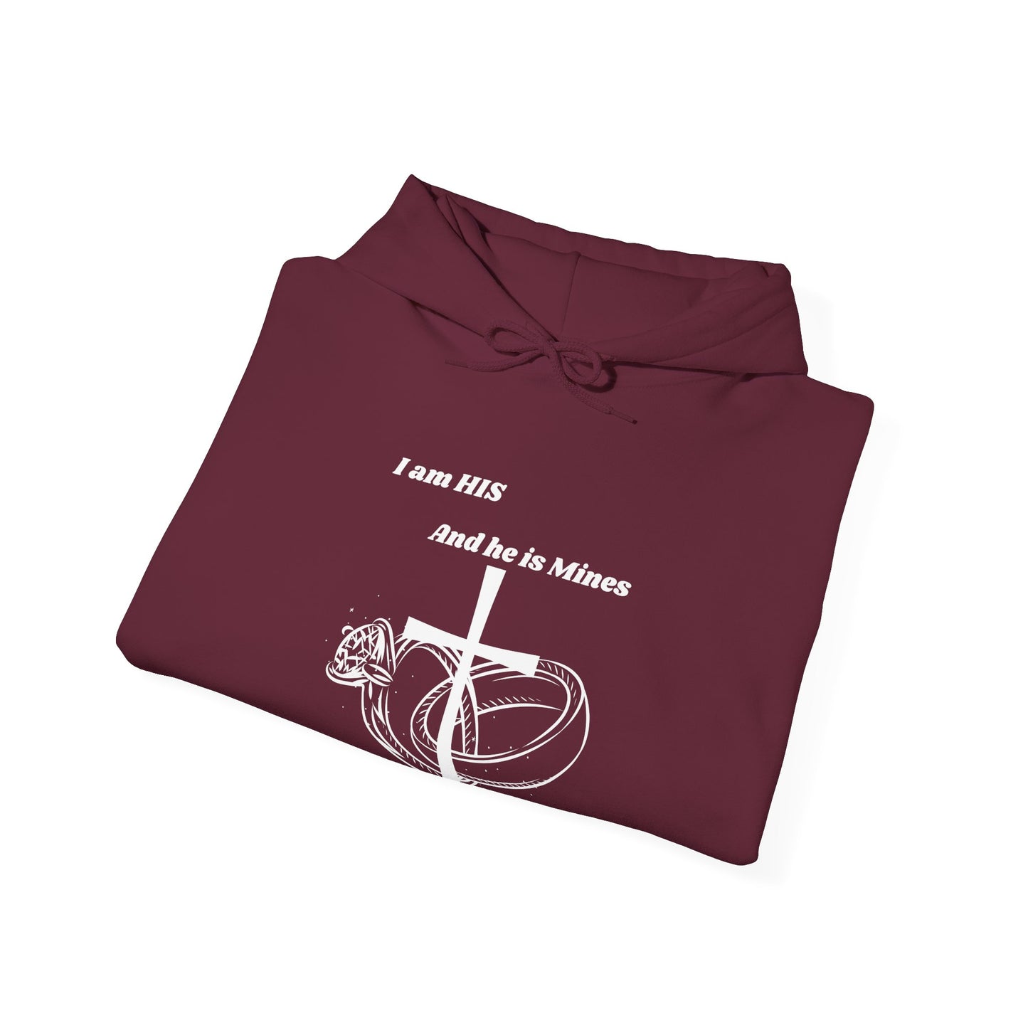 I am His And He Is Mines Heavy Blend™ Hooded Sweatshirt