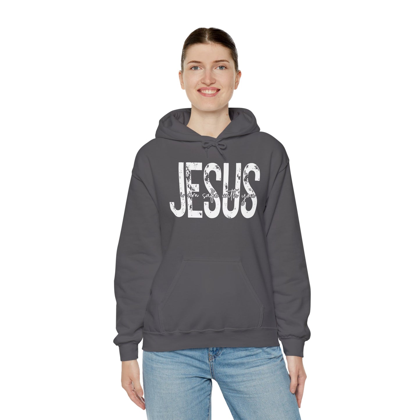 Jesus I Am Safe With You Heavy Blended Hoodie