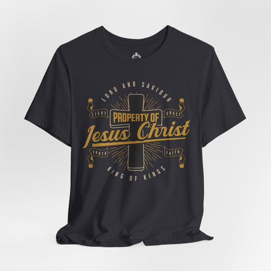 Property Of Jesus Christ Jersey Short Sleeve Tee