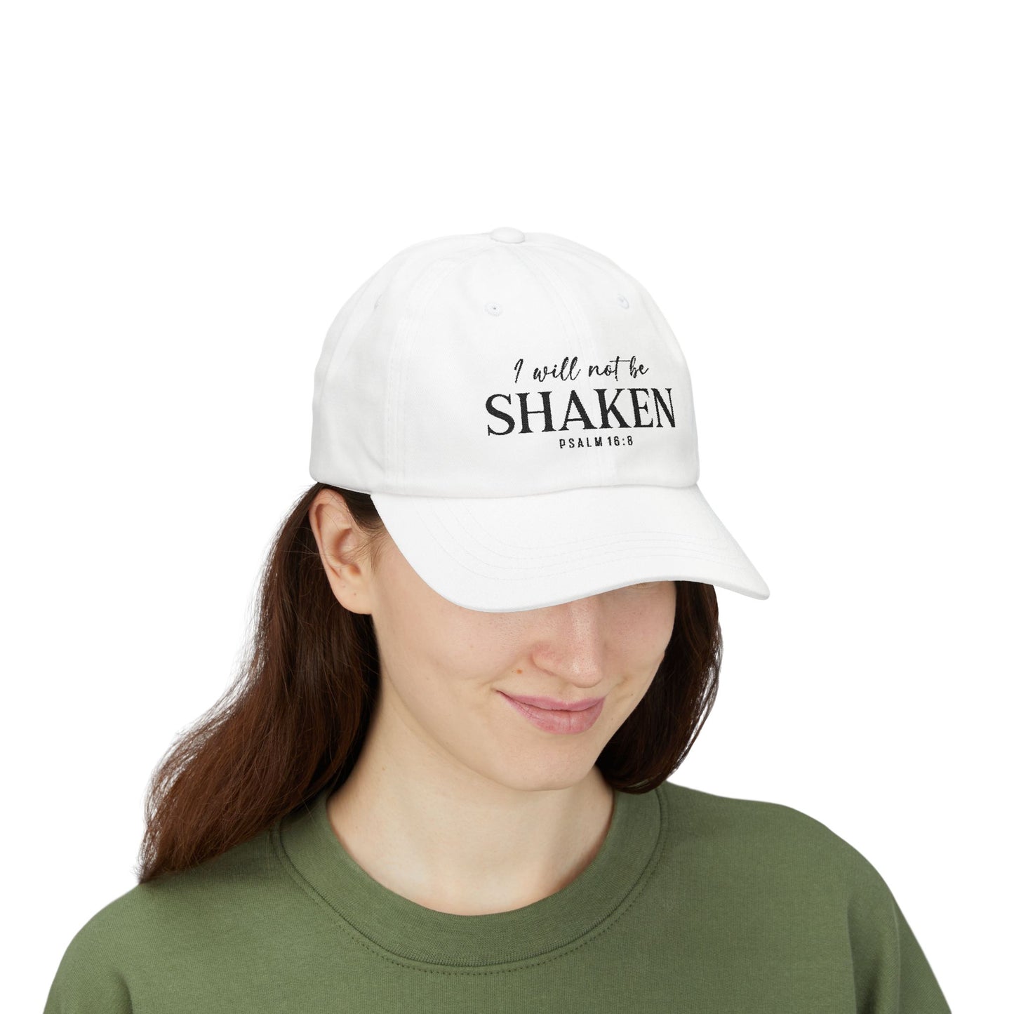 I Will Not Be Shaken Embroidered Cap