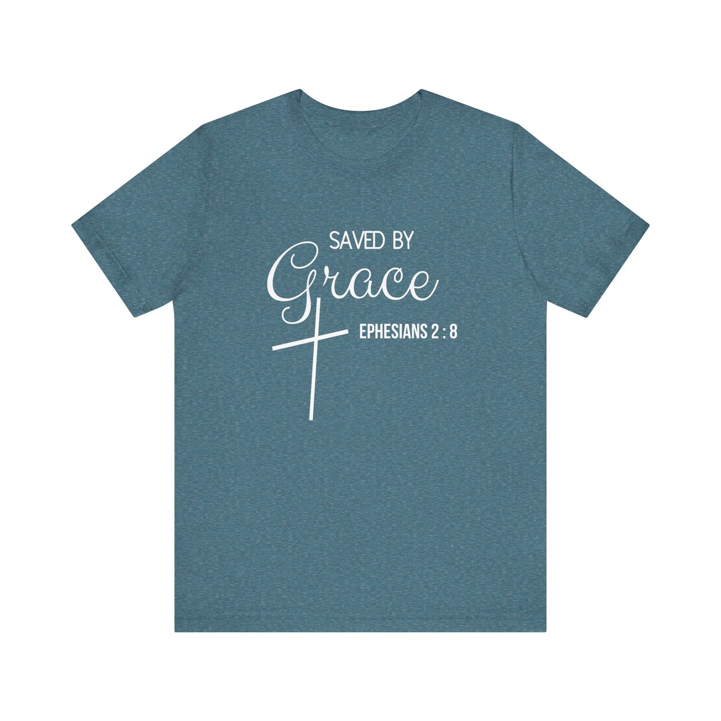 Saved By Grace Jersey Short Sleeve Tee