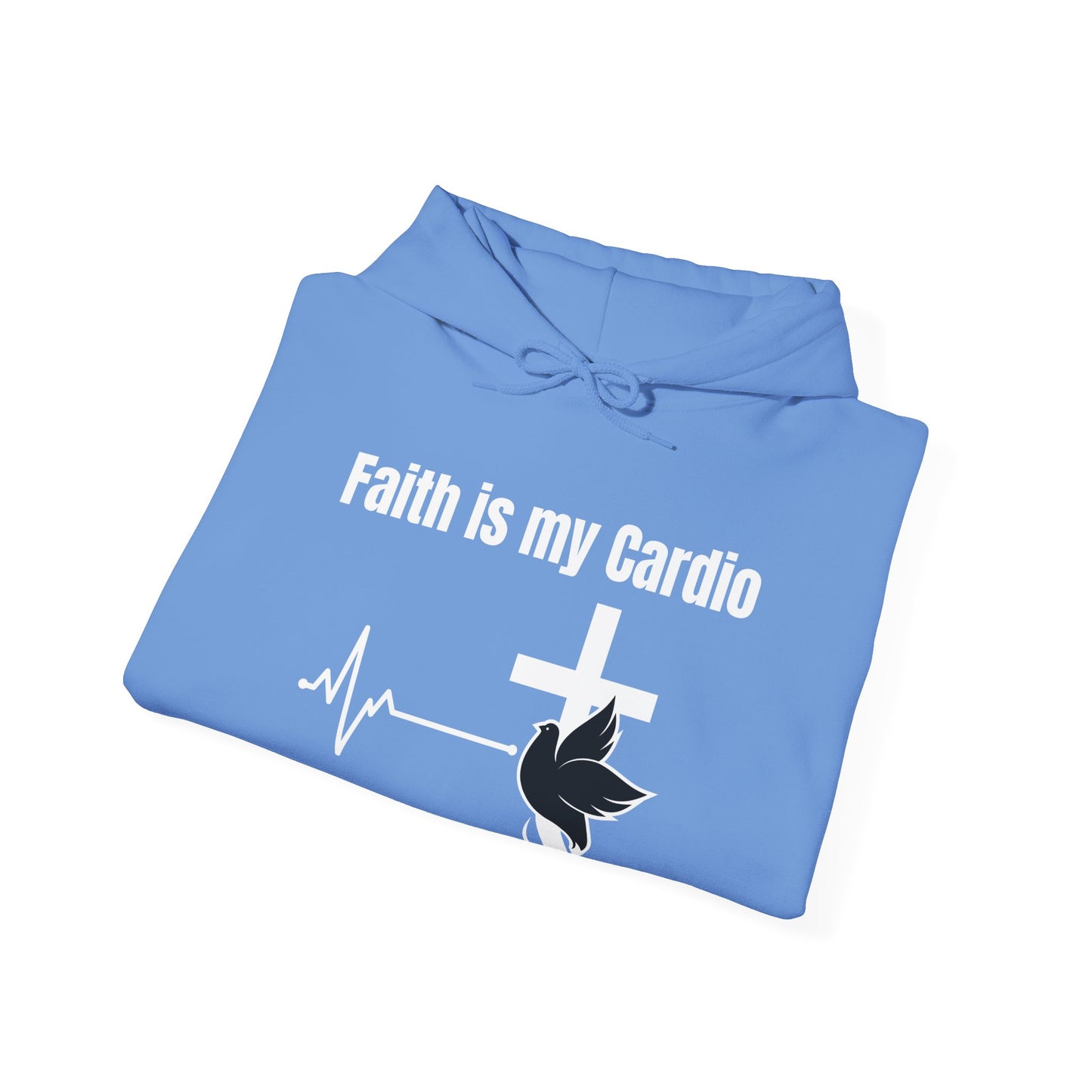 Faith Is My Cardio Heavy Blend™ Hooded Sweatshirt