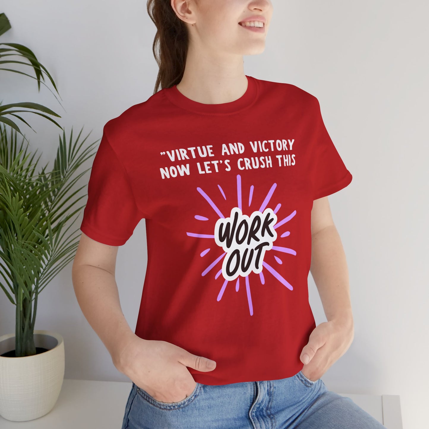 Virtue And Victory Workout Jersey Short Sleeve Tee