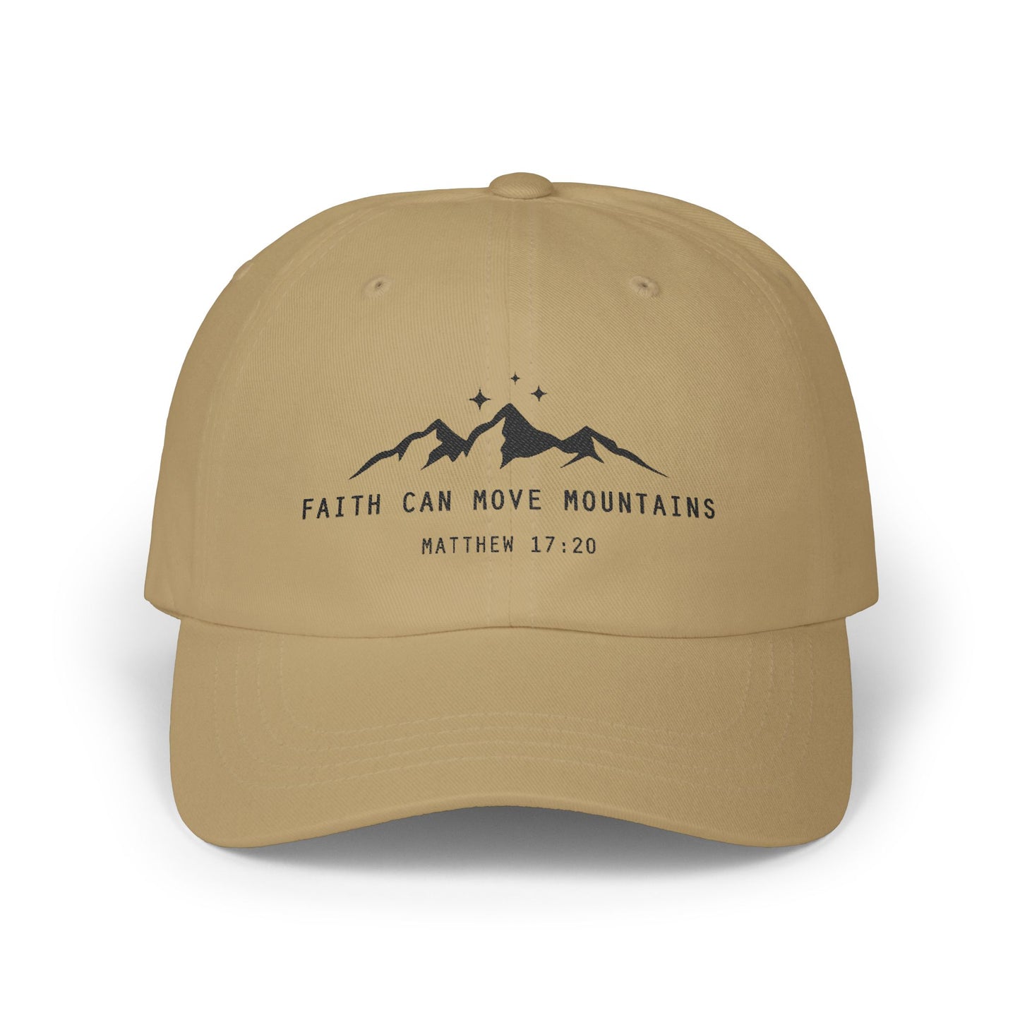 Faith Can Move Mountains Embroidered Cap