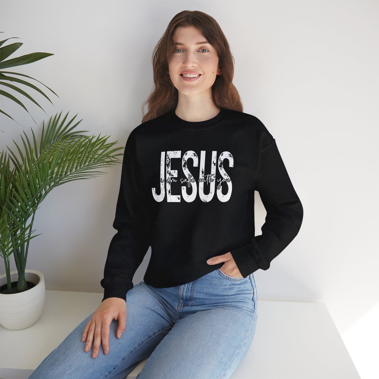 Jesus I Am Safe With You Women Sweatshirt