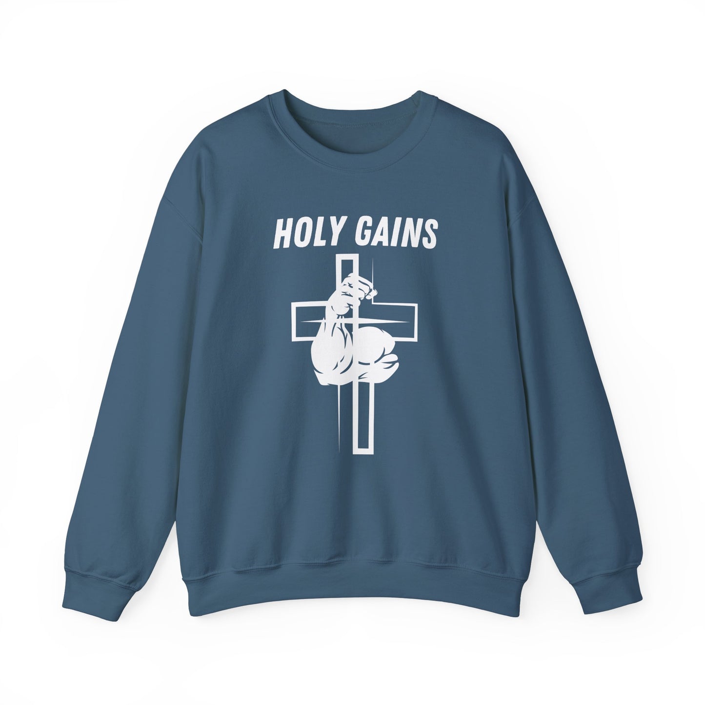 Crewneck Sweatshirt - Holy Gains Fitness Design