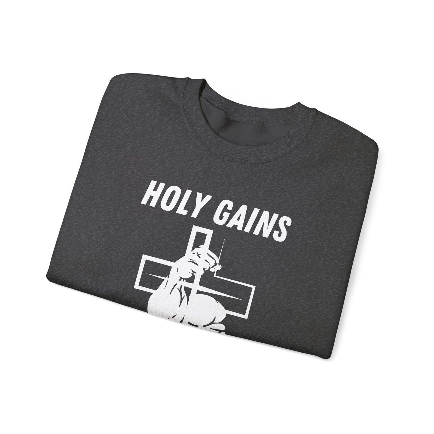 Crewneck Sweatshirt - Holy Gains Fitness Design